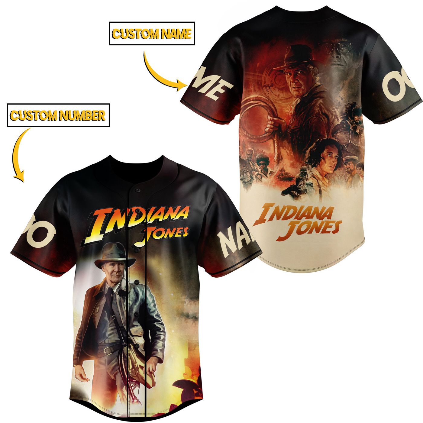Indiana Jones Baseball Jersey For Men Women And Kids Gift