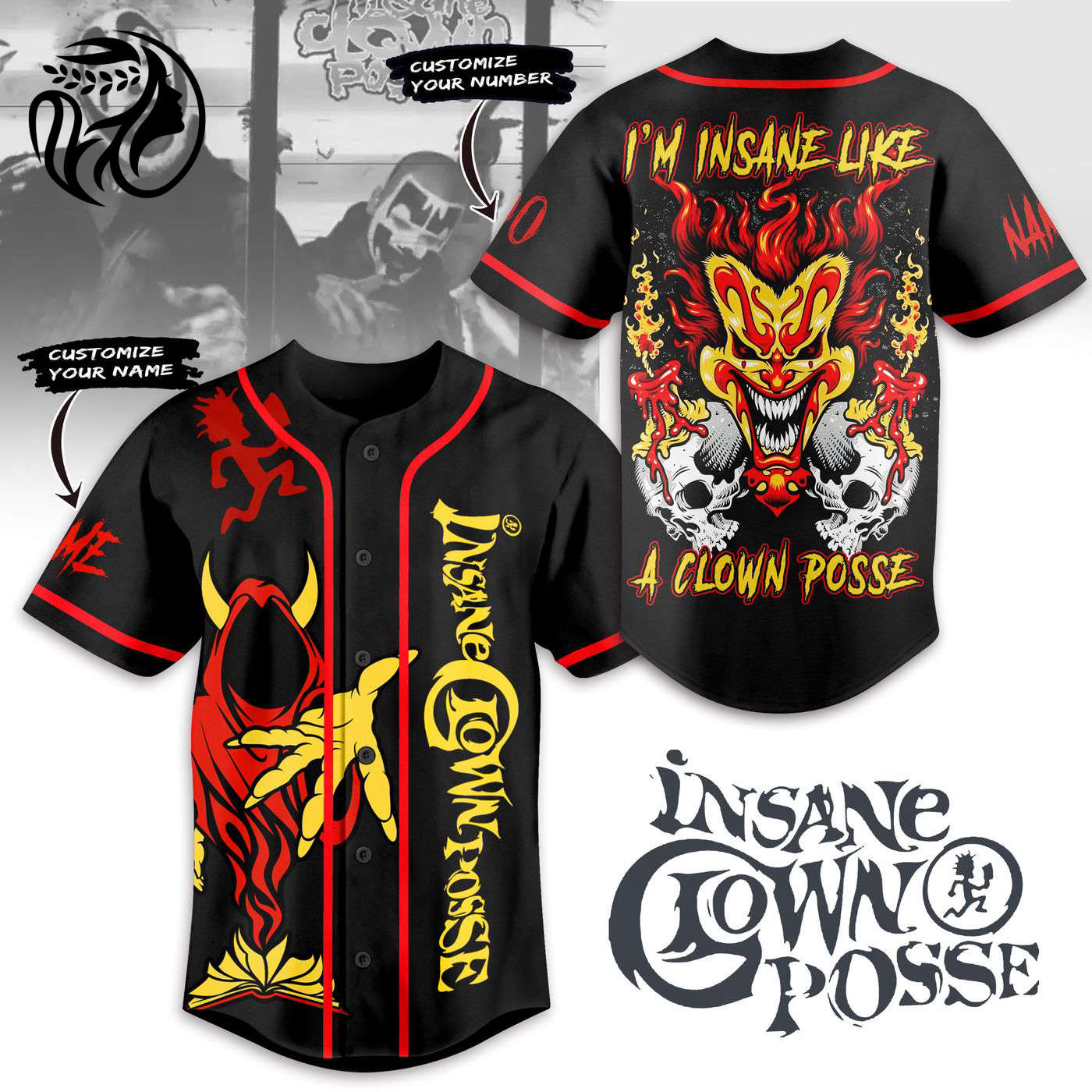 Insane Clown Posse Baseball Jersey For Men Women And Kids Gift