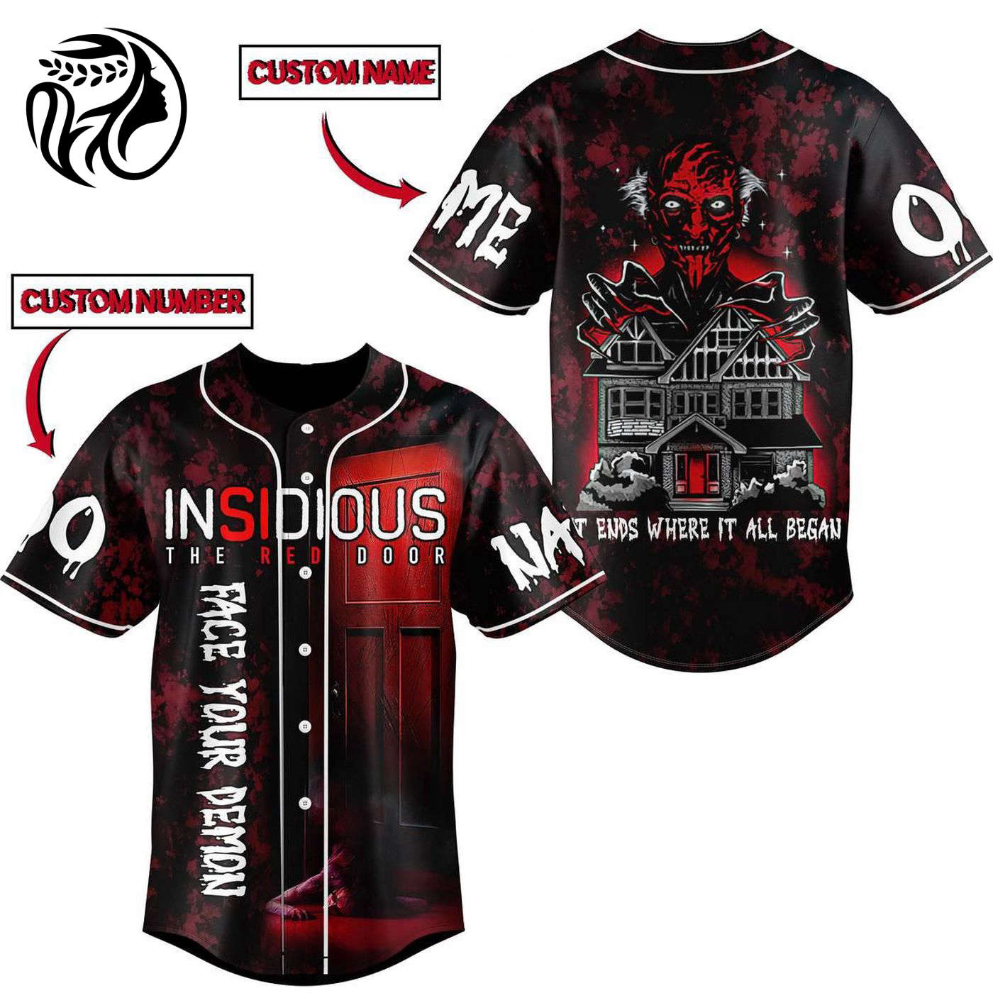 Insidious The Red Door Baseball Jersey For Men Women And Kids Gift