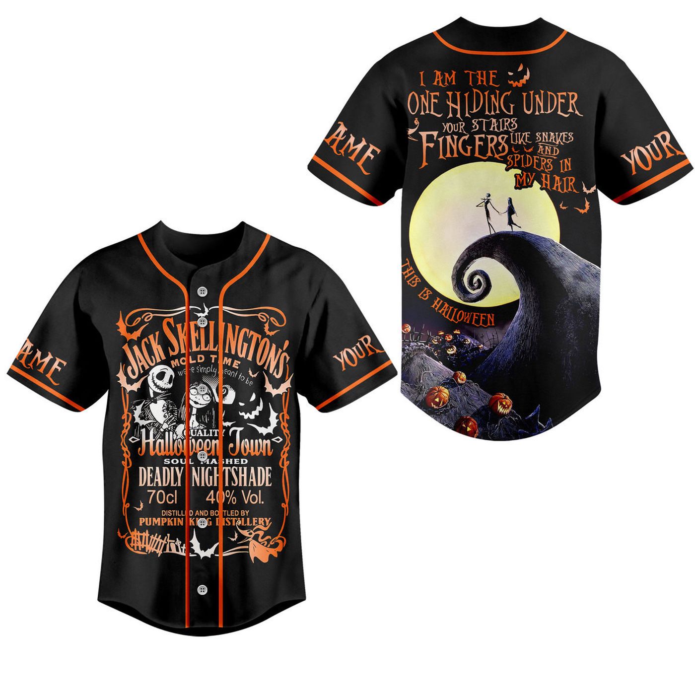 Jack Skellington Baseball Jersey For Men Women And Kids Gift
