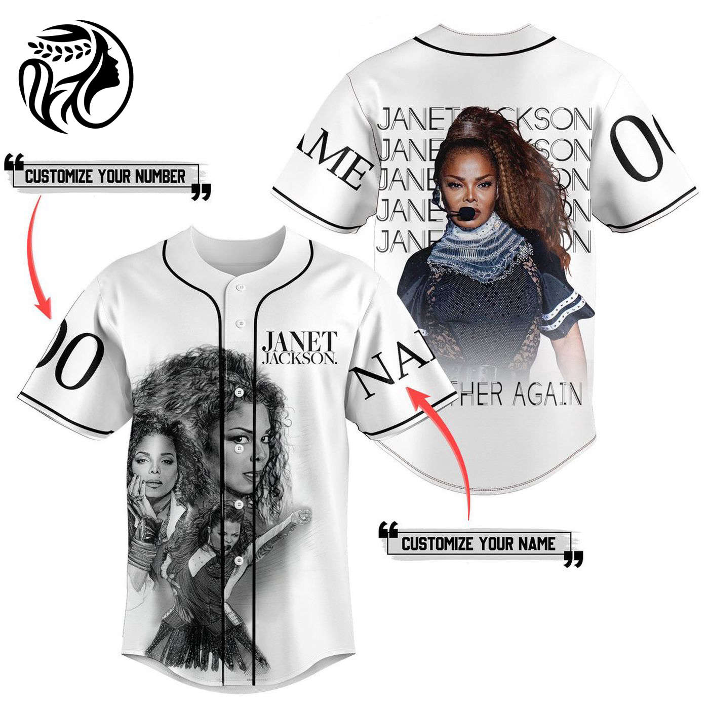 Janet Jackson Baseball Jersey For Men Women And Kids Gift