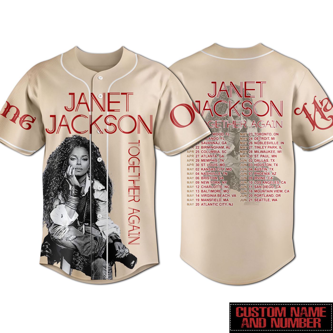 Janet Jackson Baseball Jersey For Men Women And Kids Gift