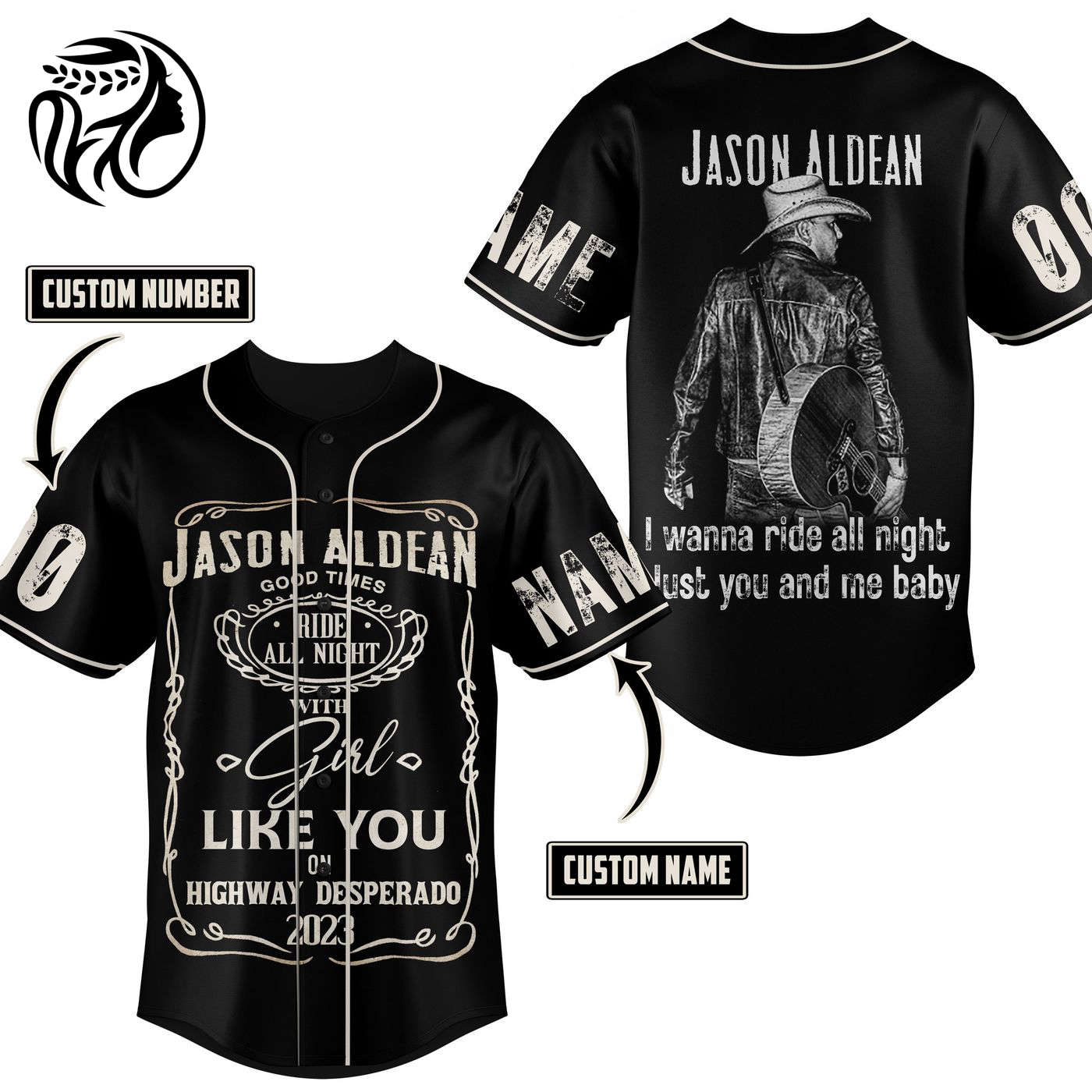 Jason Aldean Baseball Jersey For Men Women And Kids Gift
