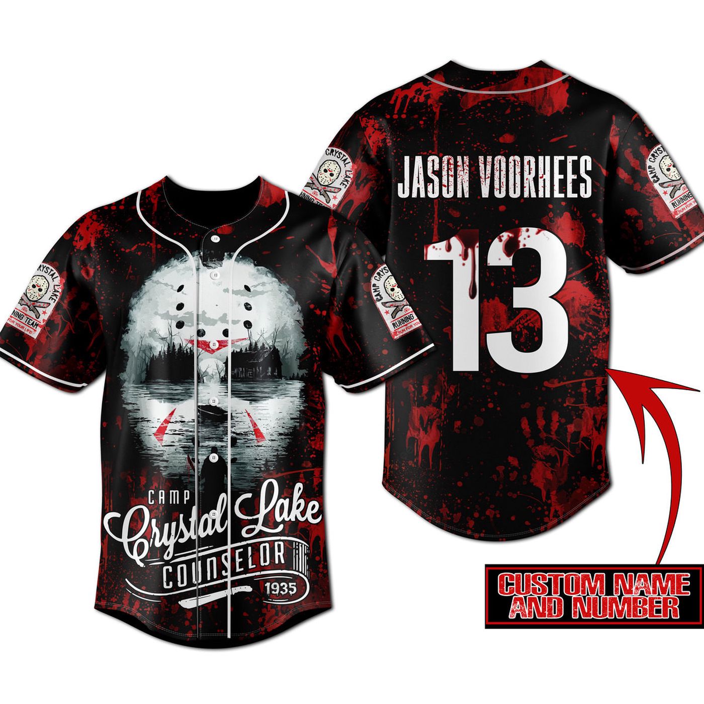 Jason Voorhees Baseball Jersey For Men Women And Kids Gift