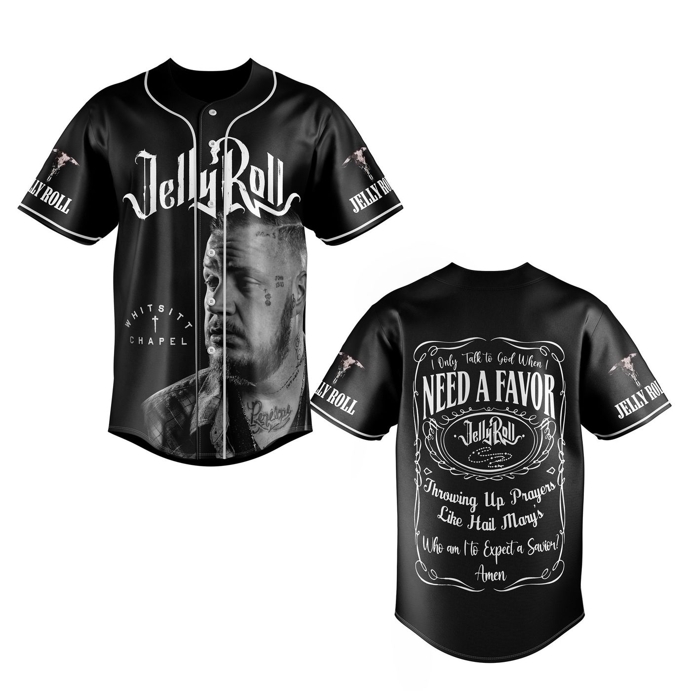 Jelly Roll Baseball Jersey For Men Women And Kids Gift