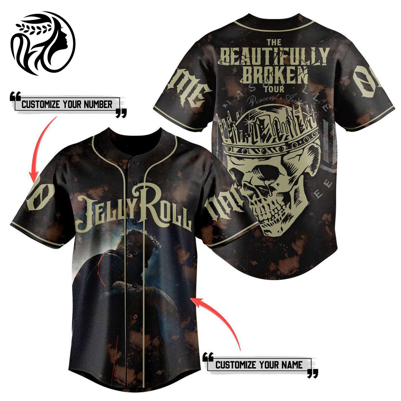 Jelly Roll Baseball Jersey For Men Women And Kids Gift