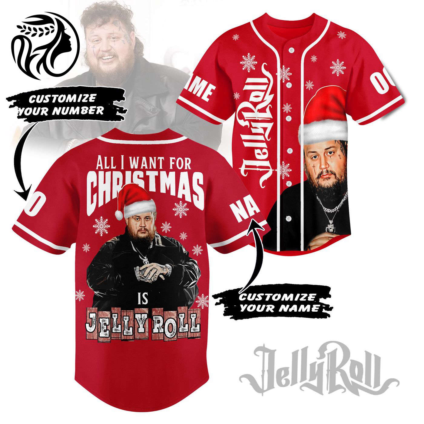 Jelly Roll Baseball Jersey For Men Women And Kids Gift