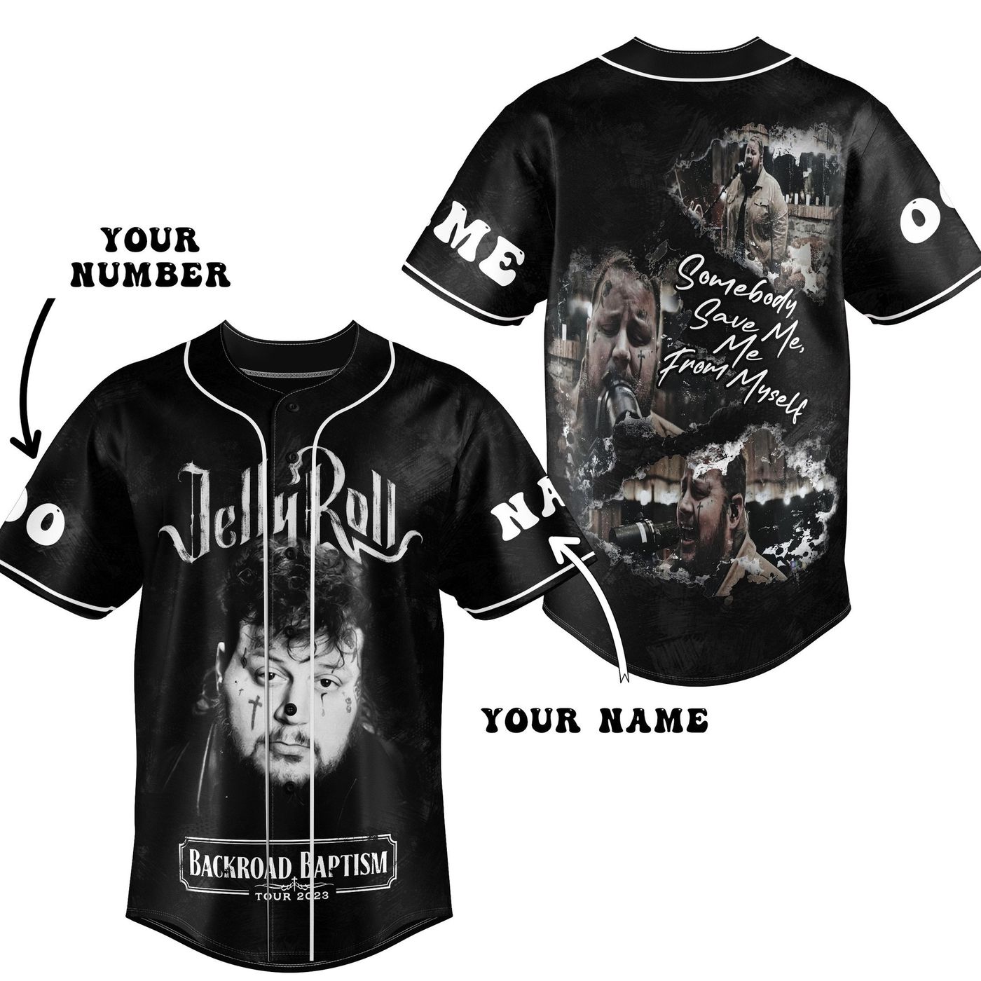 Jelly Roll Baseball Jersey For Men Women And Kids Gift