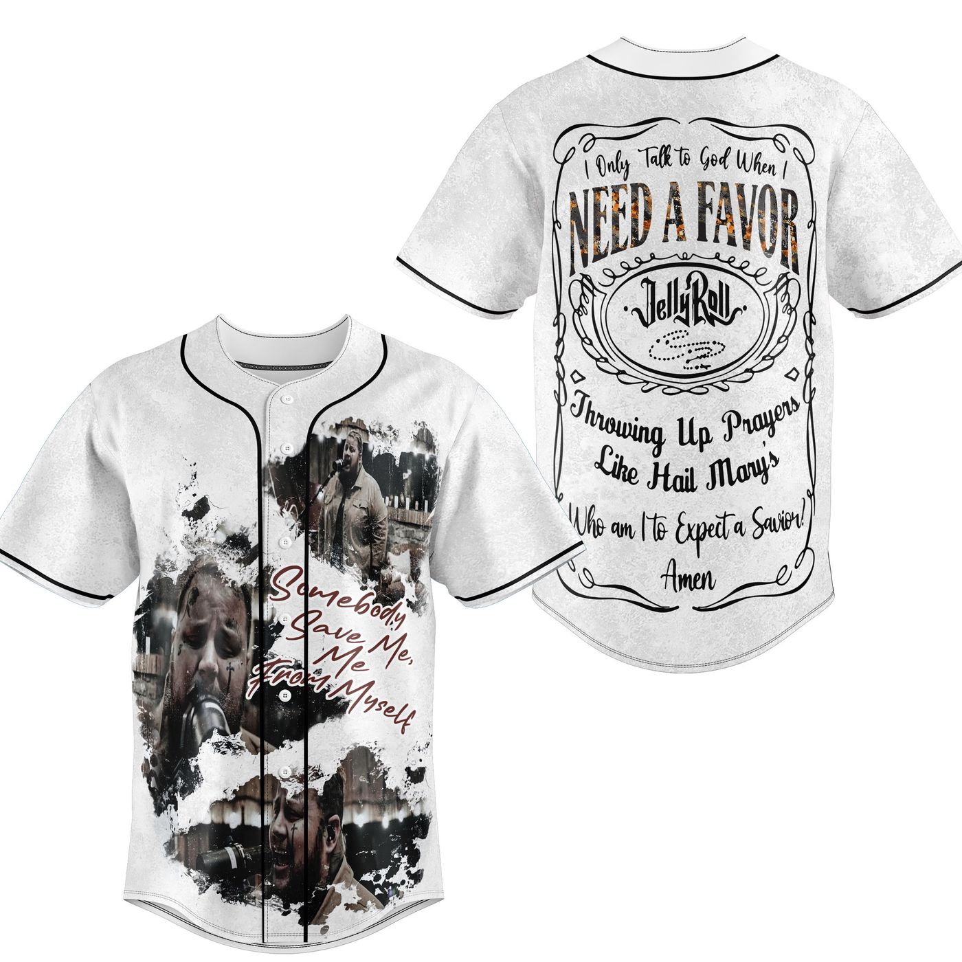 Jelly Roll Baseball Jersey For Men Women And Kids Gift