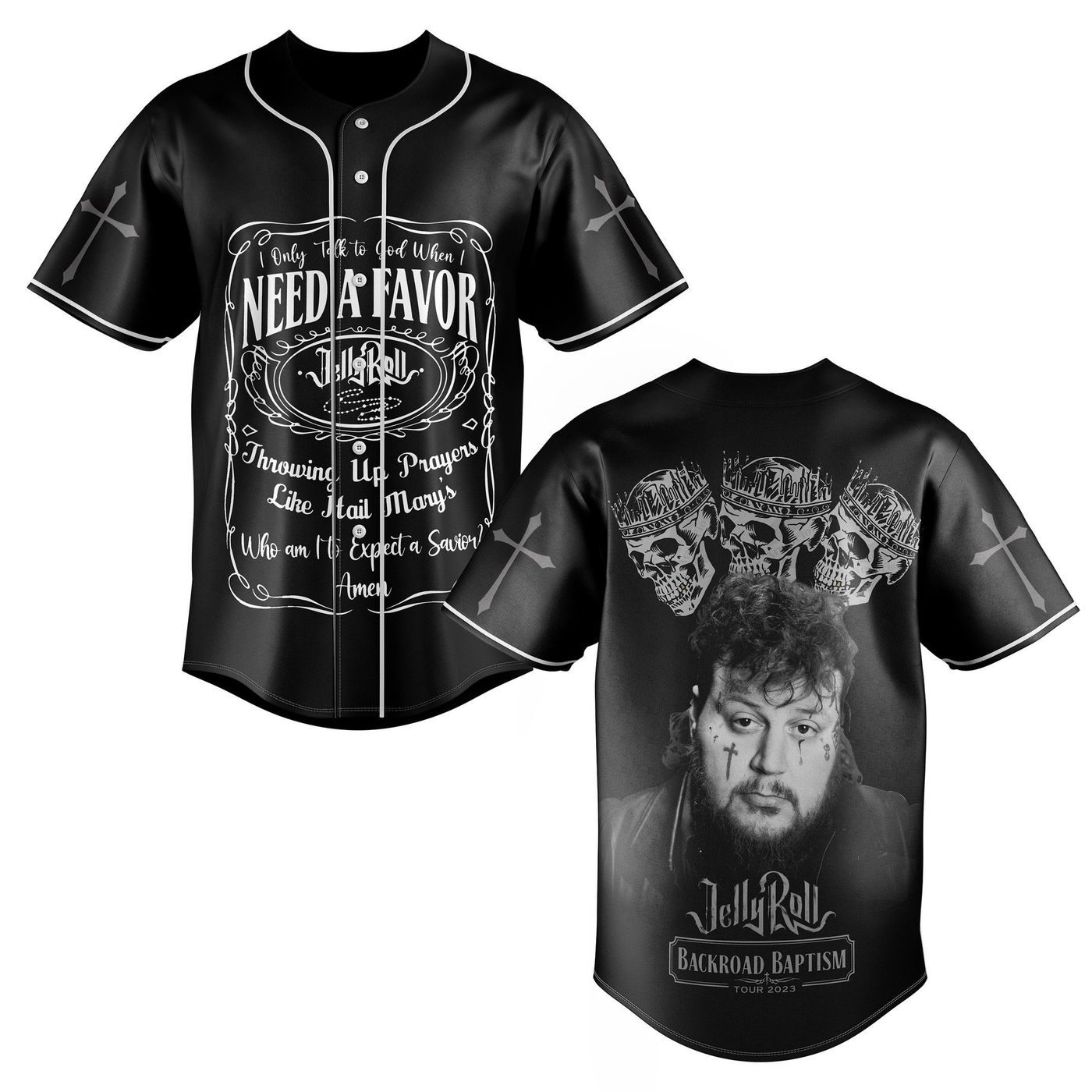 Jelly Roll Baseball Jersey For Men Women And Kids Gift