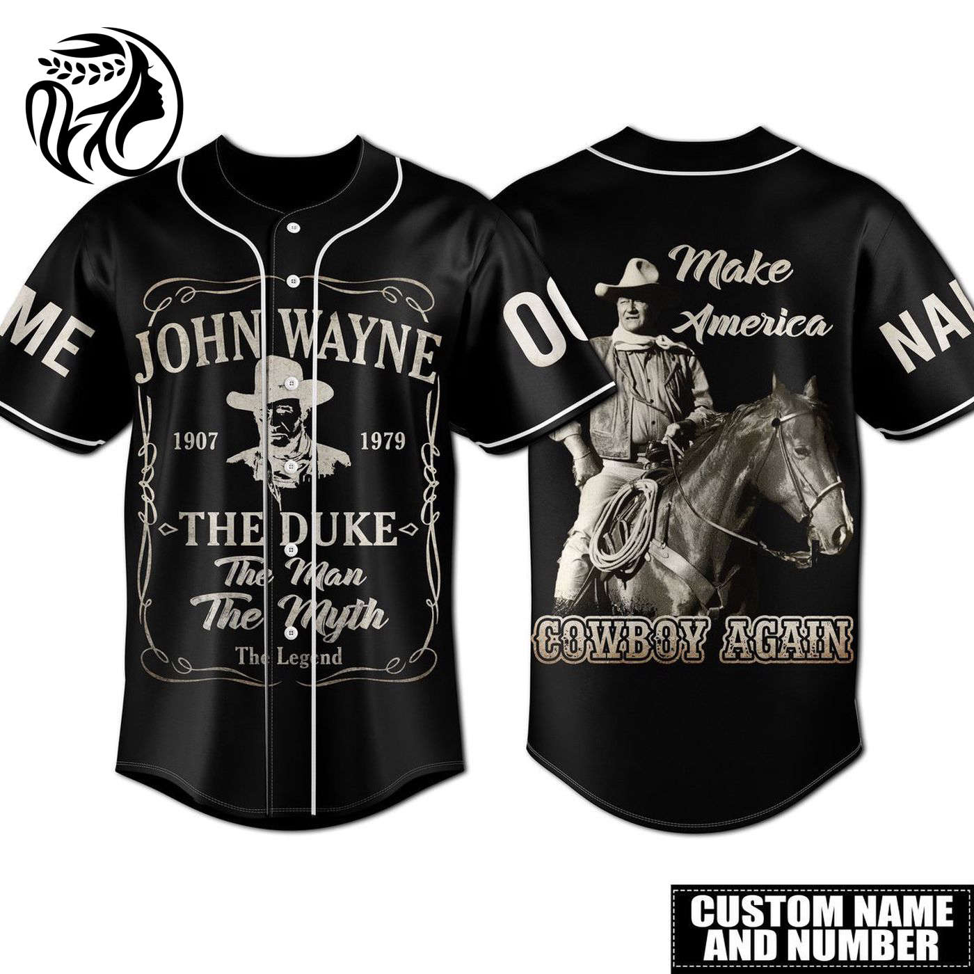 John Wayne Baseball Jersey For Men Women And Kids Gift