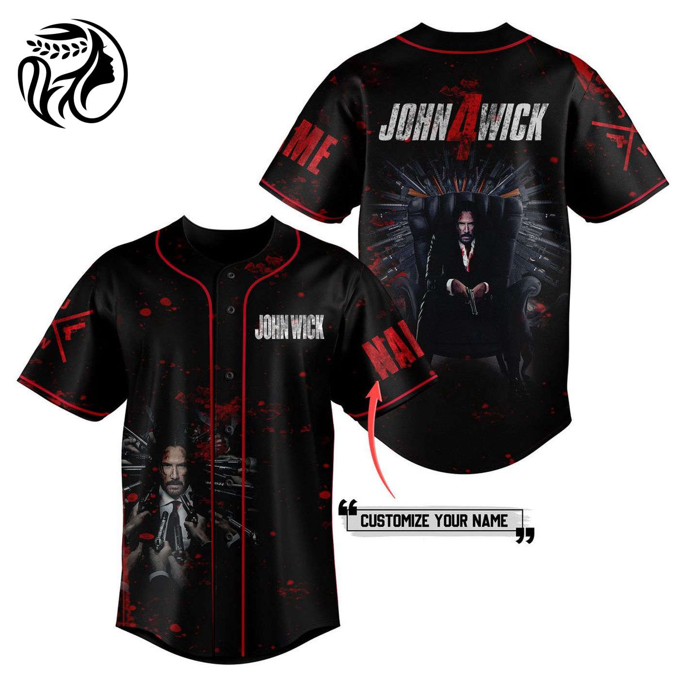 John Wick Baseball Jersey For Men Women And Kids Gift