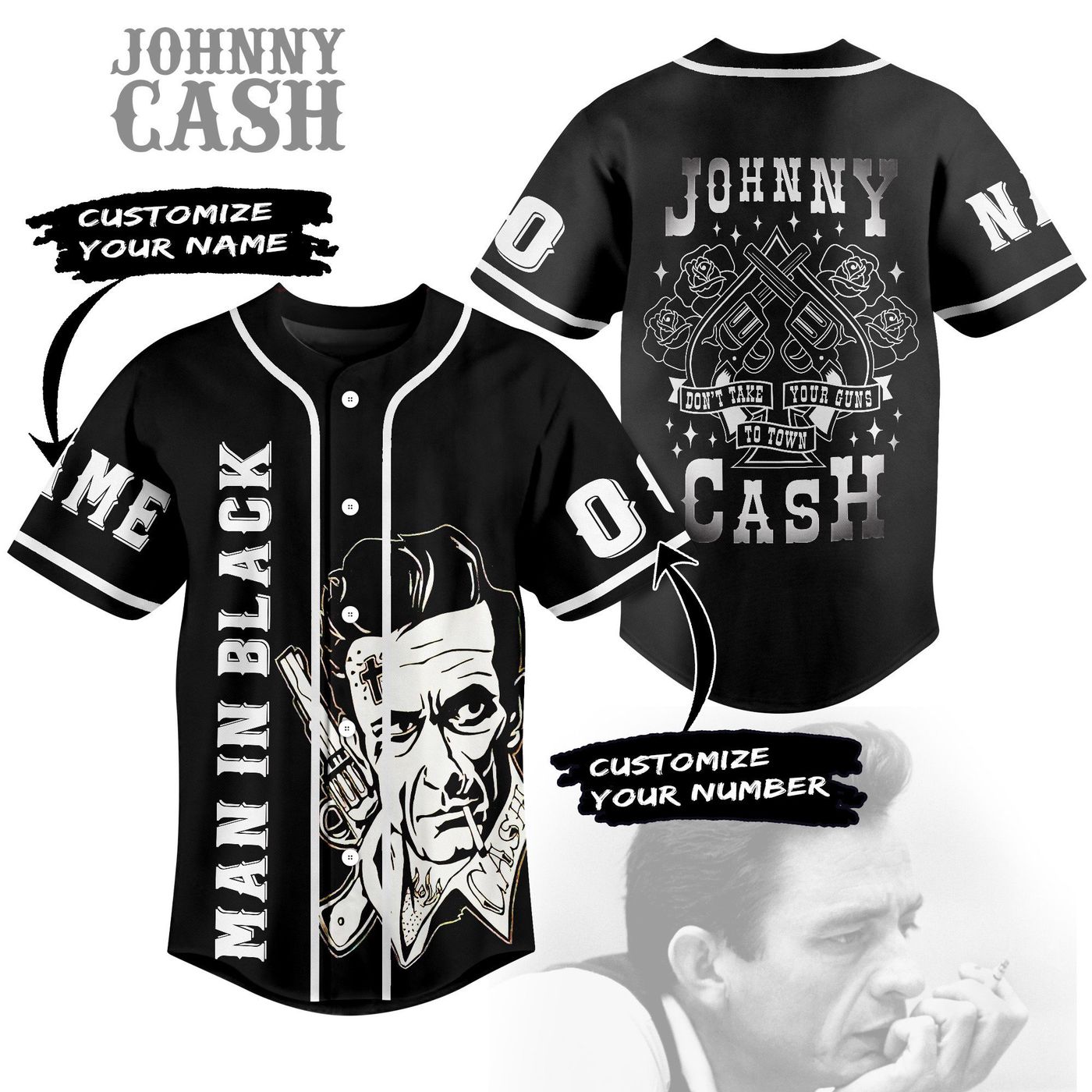 Johnny Cash Baseball Jersey For Men Women And Kids Gift Johnny Cash Baseball Jersey For Men Women And Kids Gift
