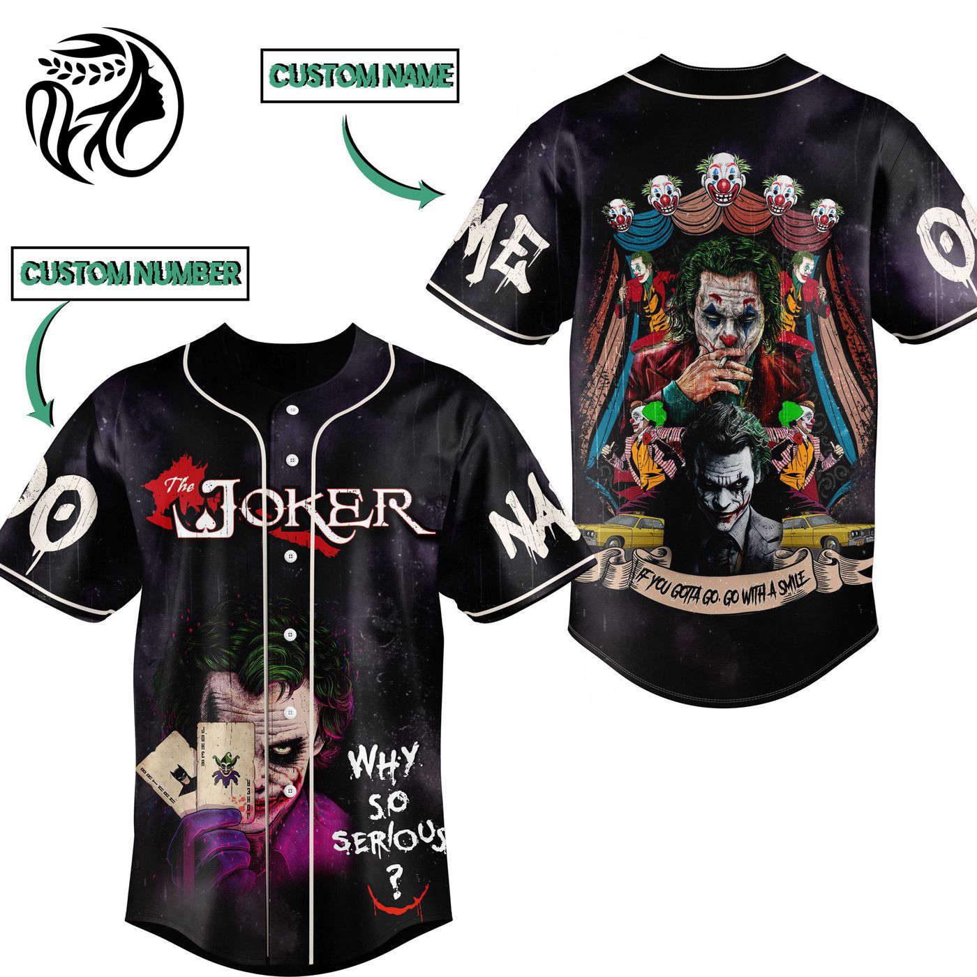 Joker Baseball Jersey For Men Women And Kids Gift