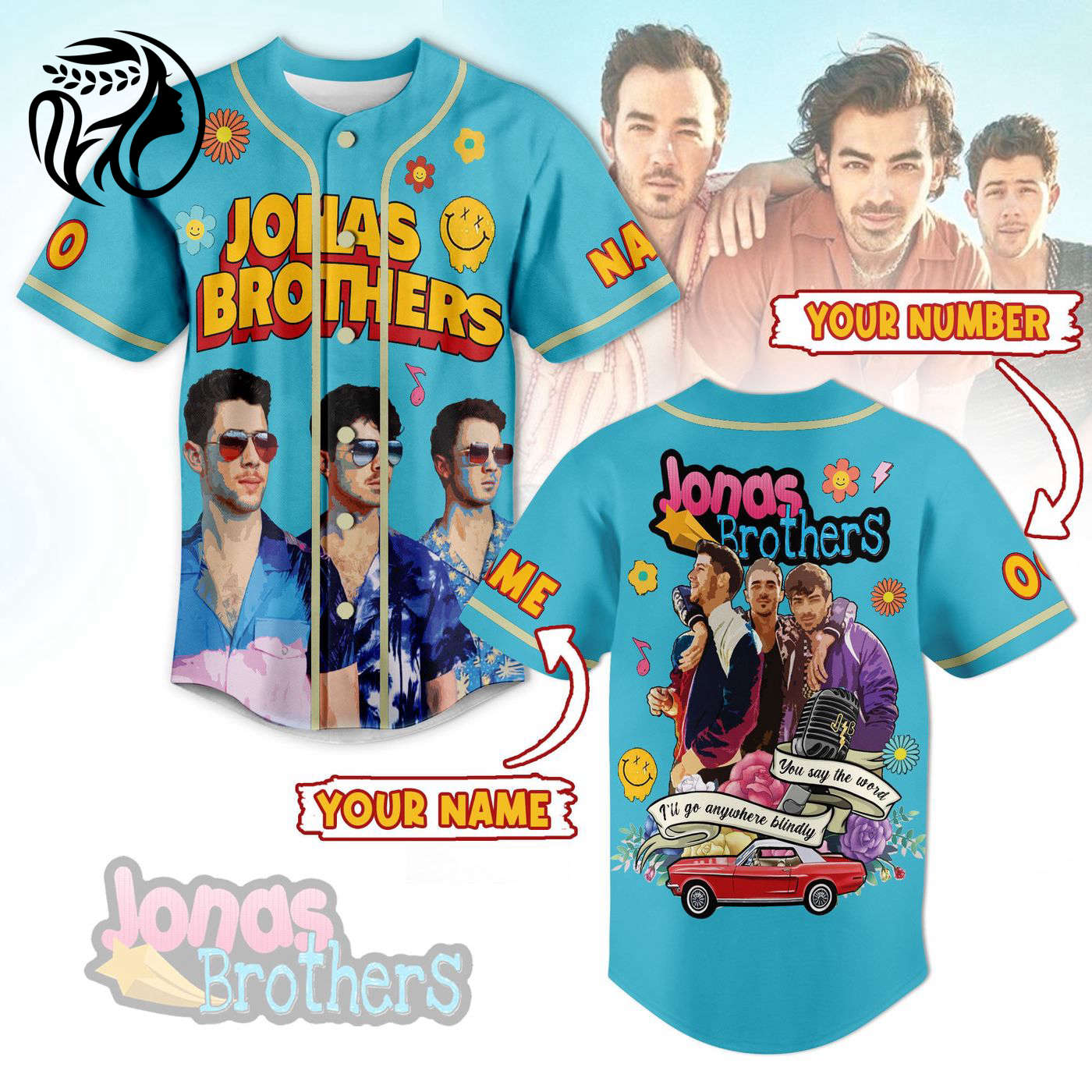 Jonas Brothers Baseball Jersey For Men Women And Kids Gift