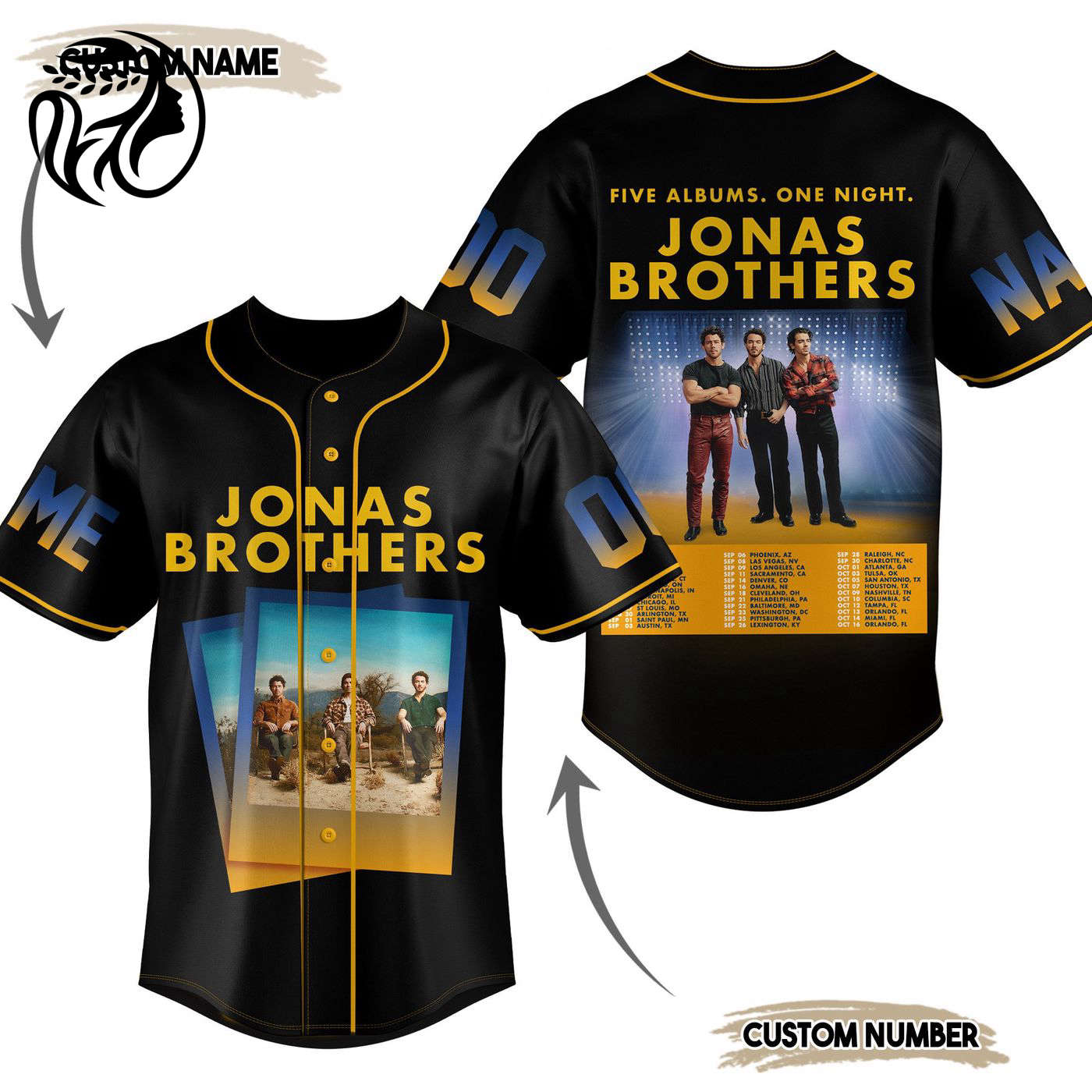Jonas Brothers Baseball Jersey For Men Women And Kids Gift