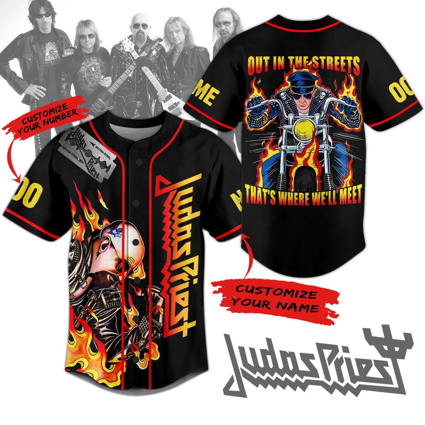 Judas Priest Baseball Jersey For Men Women And Kids Gift