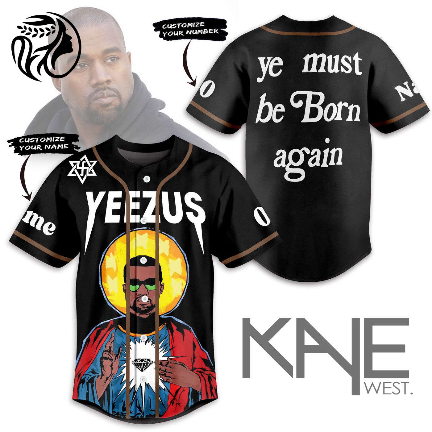 Kanye West Baseball Jersey For Men Women And Kids Gift