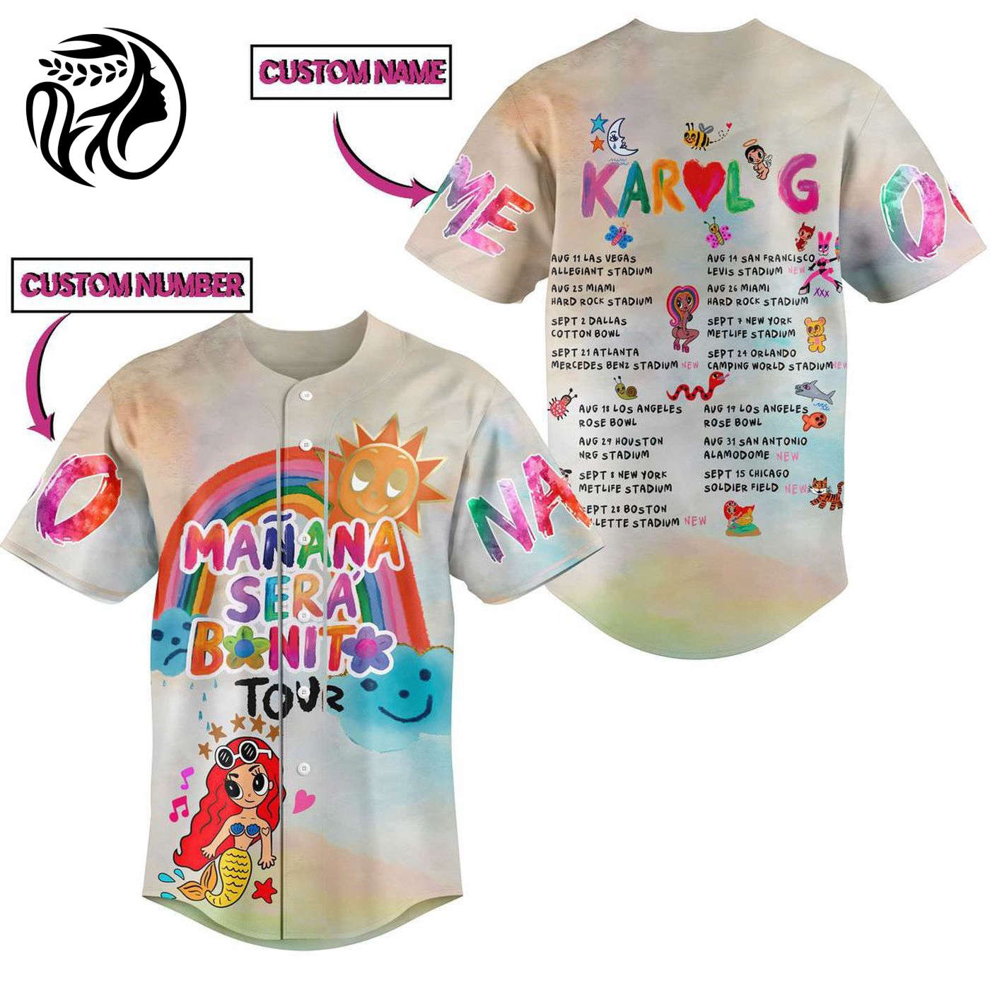 Karol G Baseball Jersey For Men Women And Kids Gift