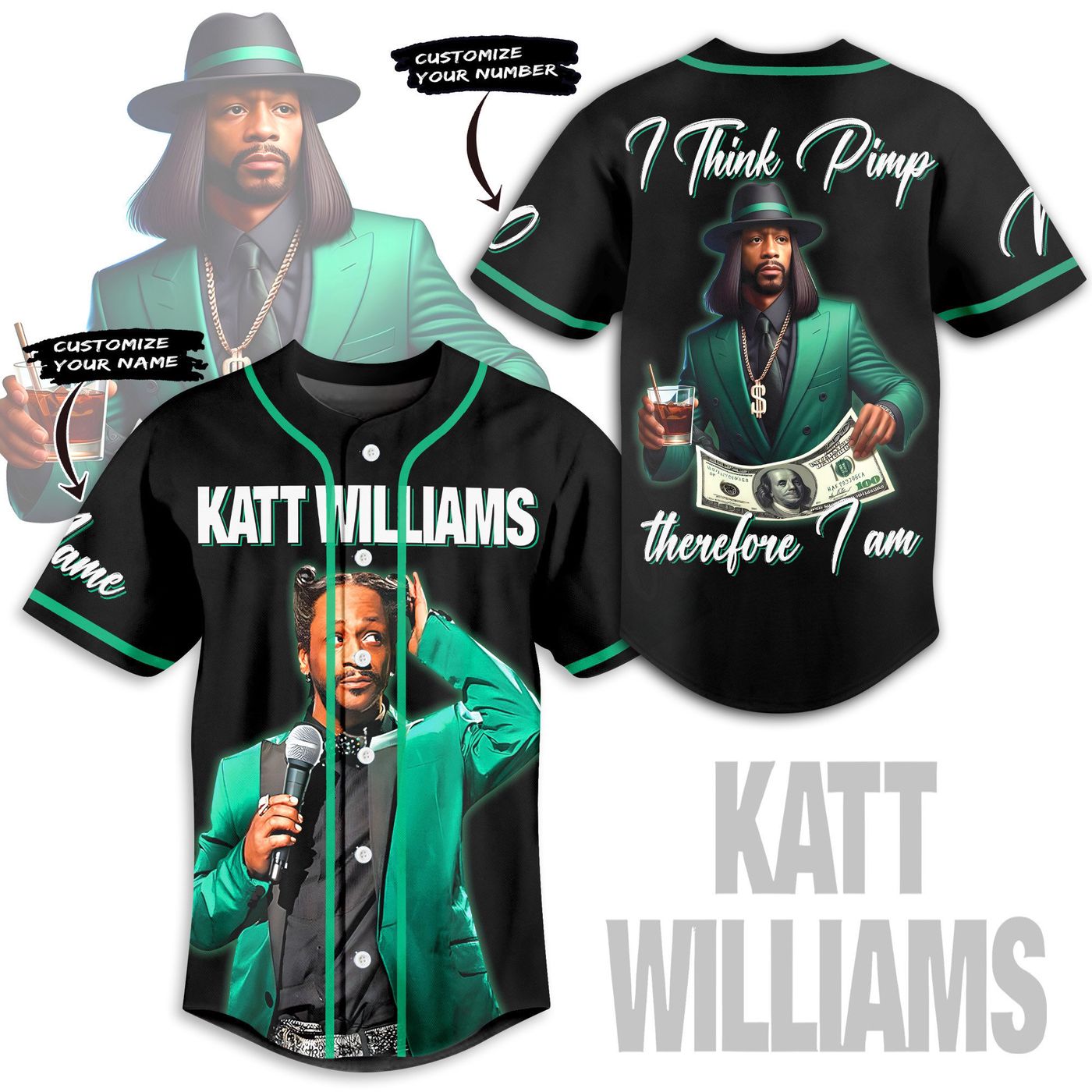 Katt Williams Baseball Jersey For Men Women And Kids Gift Katt Williams Baseball Jersey For Men Women And Kids Gift