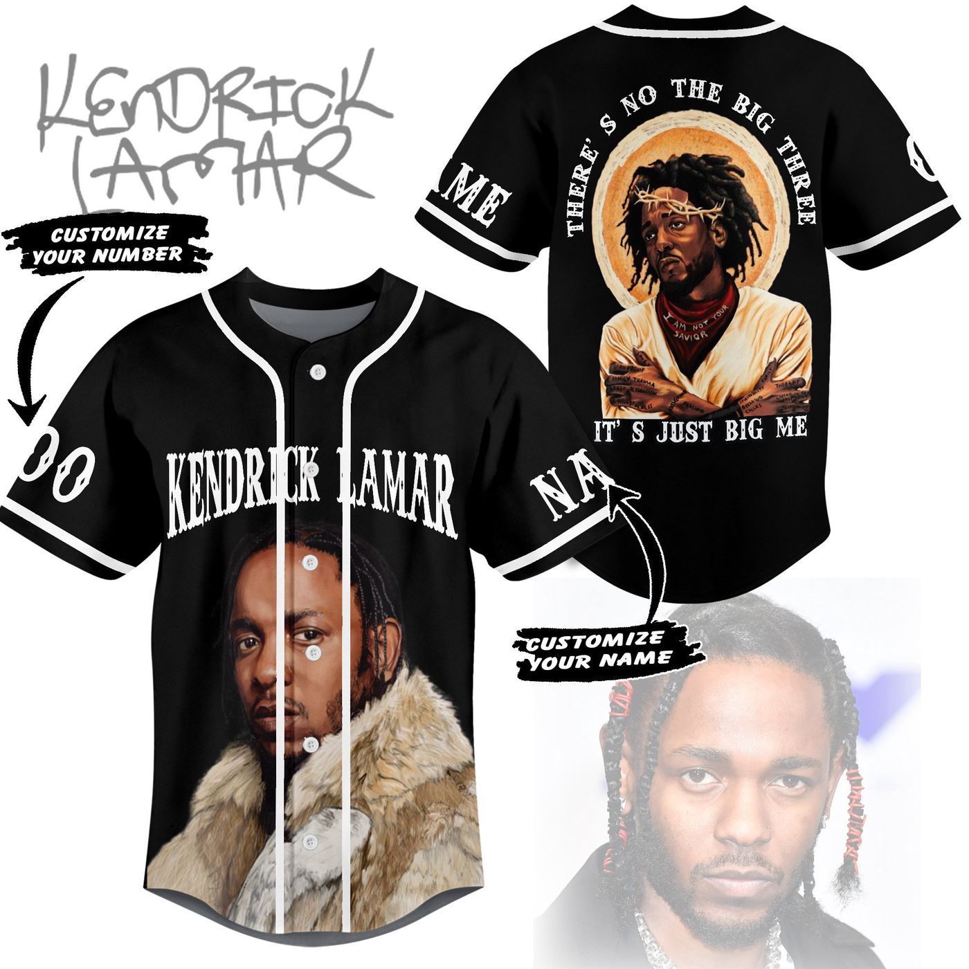 Kendrick Lamar Baseball Jersey For Men Women And Kids Gift Kendrick Lamar Baseball Jersey For Men Women And Kids Gift