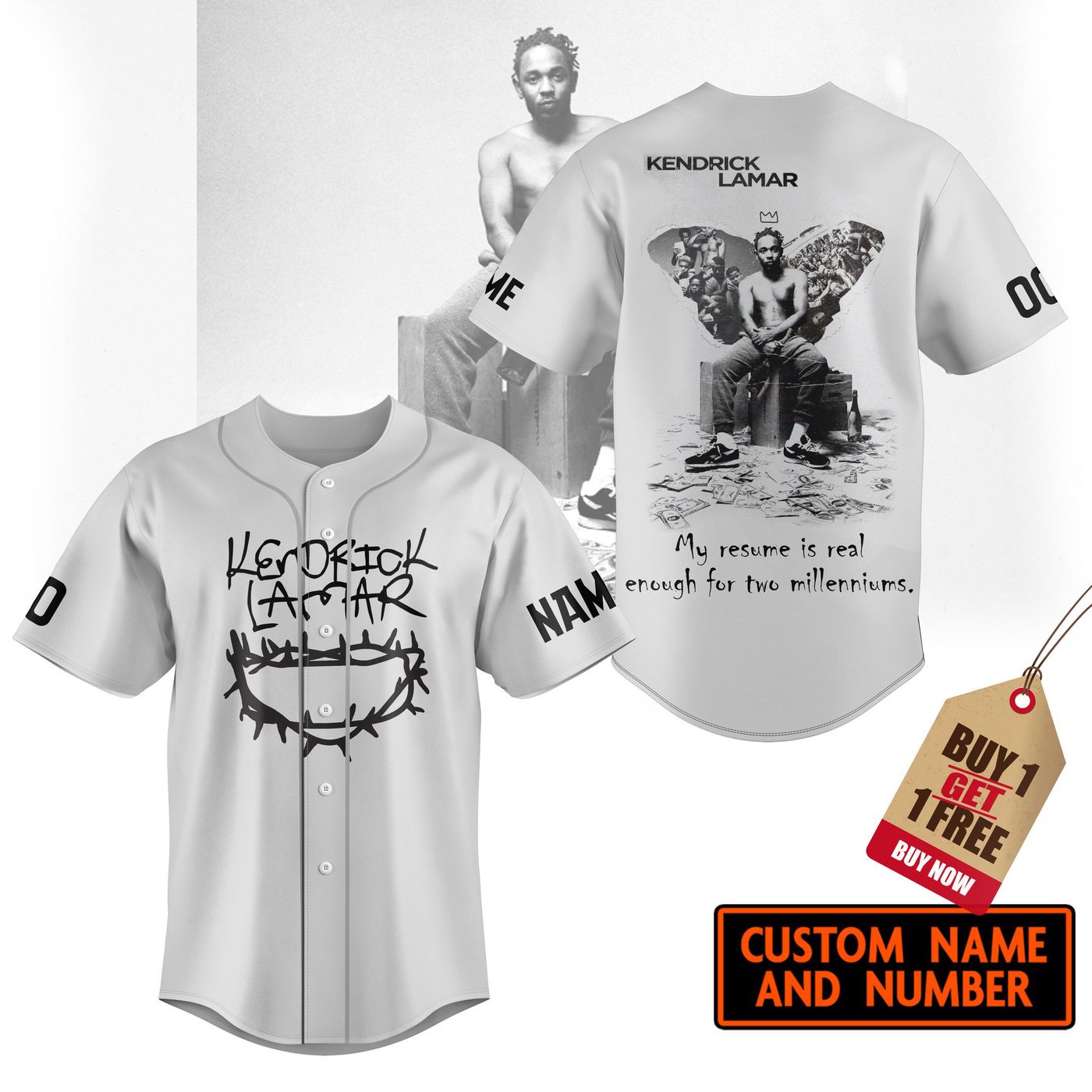 Kendrick Lamar Baseball Jersey For Men Women And Kids Gift Kendrick Lamar Baseball Jersey For Men Women And Kids Gift