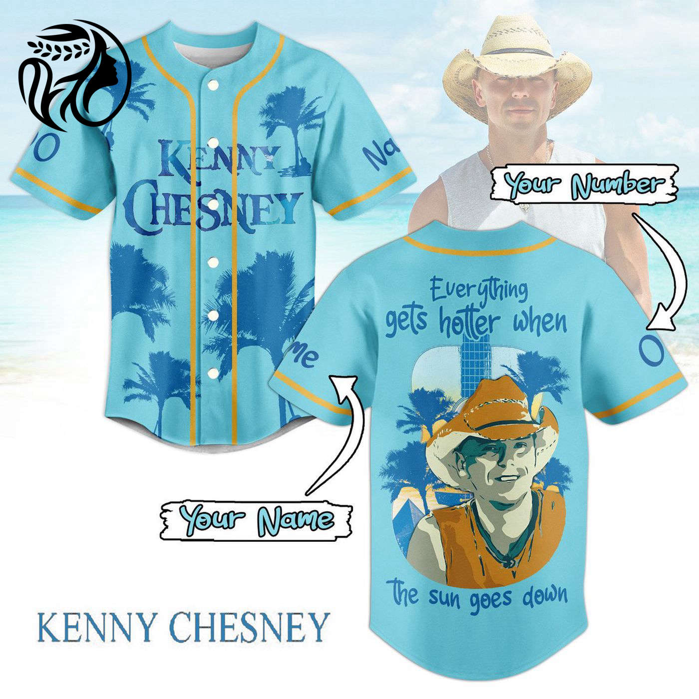 Kenny Chesney Baseball Jersey For Men Women And Kids Gift