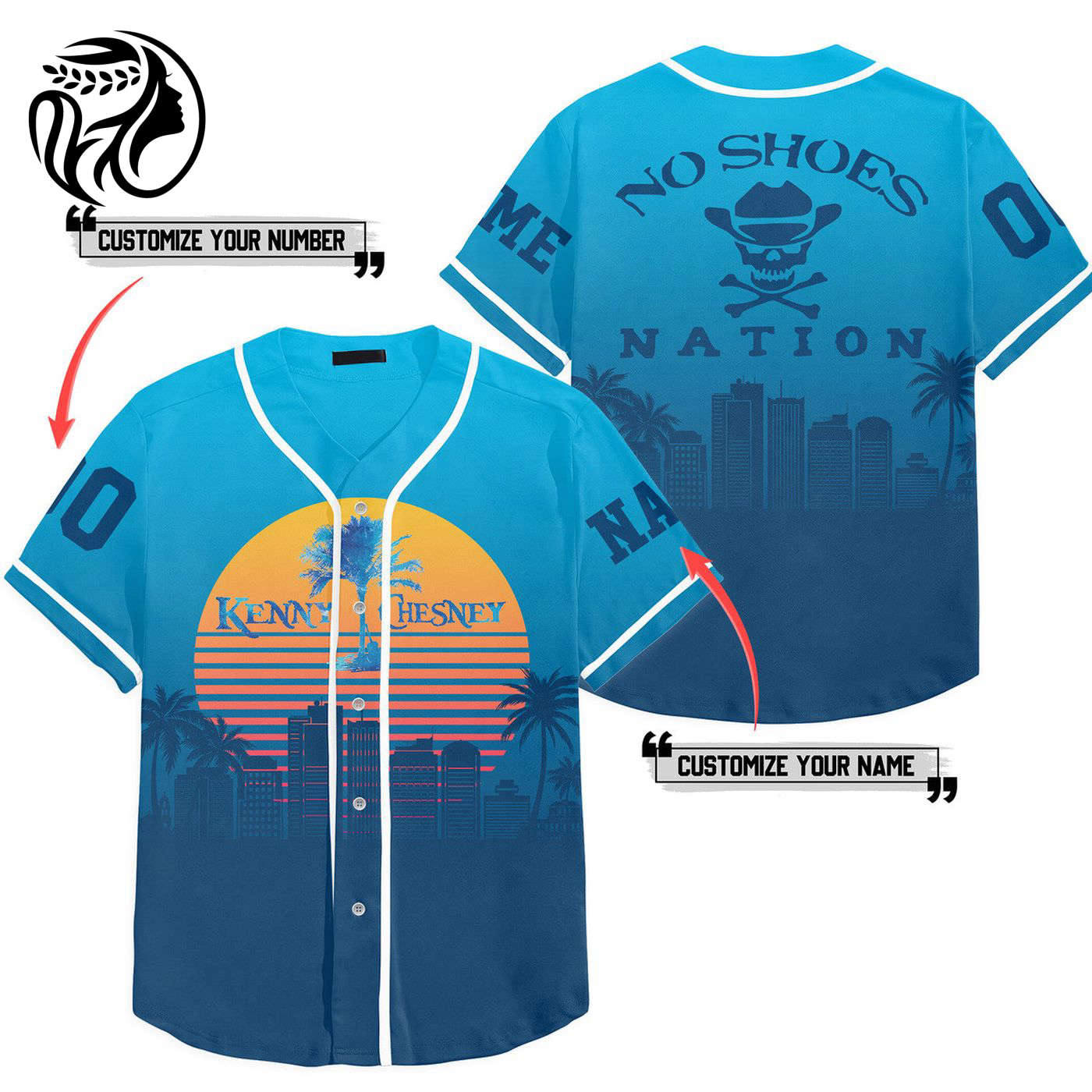 Kenny Chesney Baseball Jersey For Men Women And Kids Gift