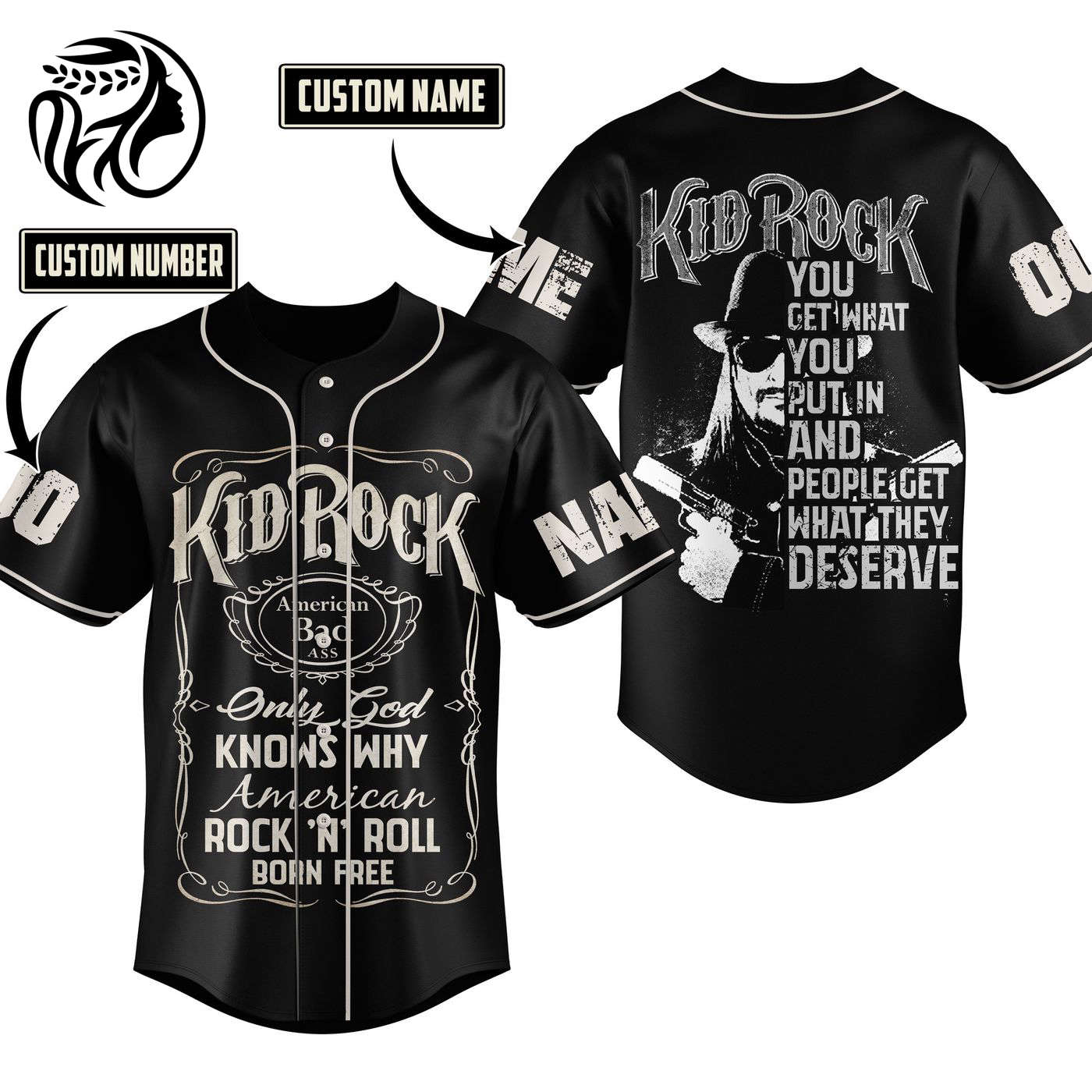 Kid Rock Baseball Jersey For Men Women And Kids Gift