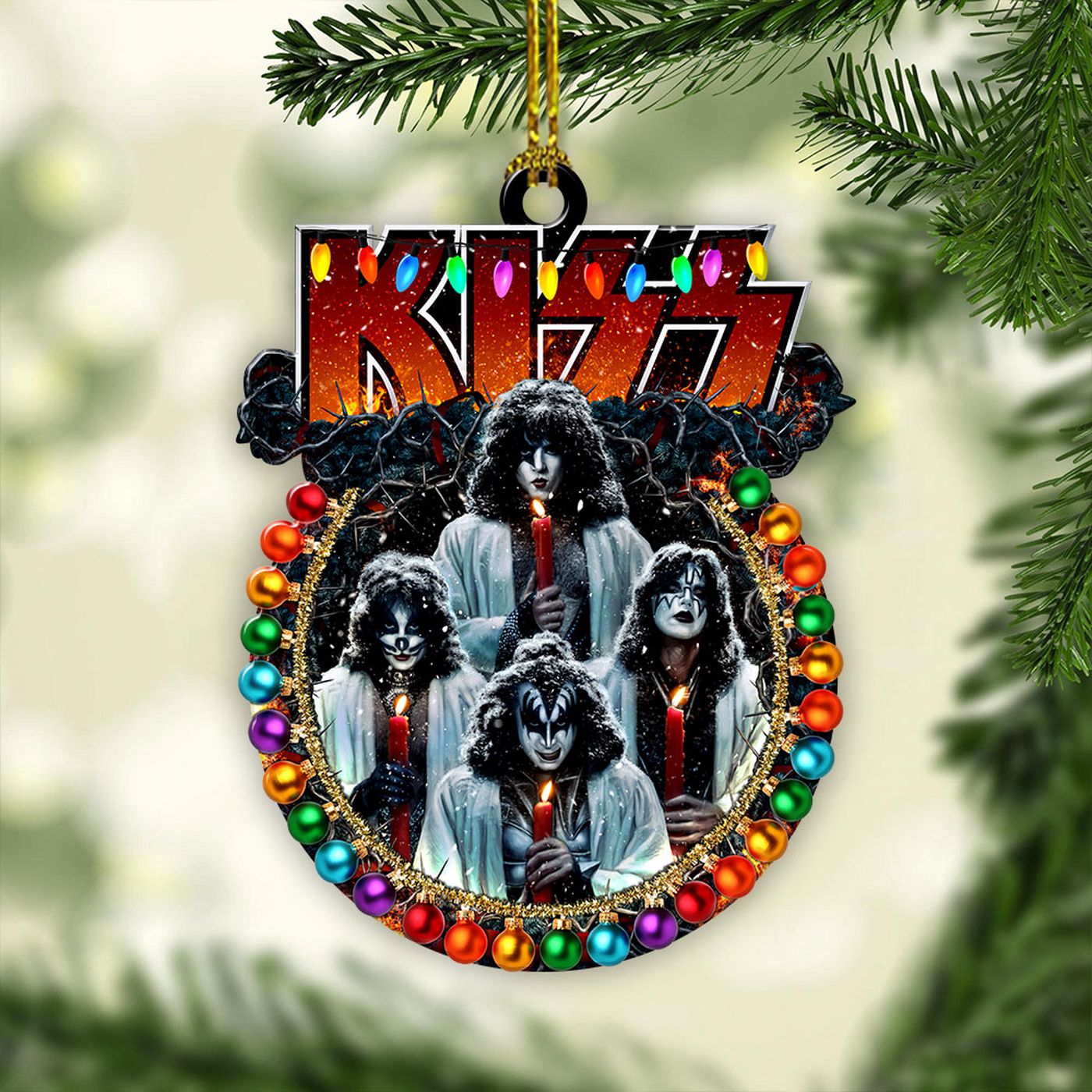 Kiss Band Custom Shape 2-sided Acrylic OrnamentGift