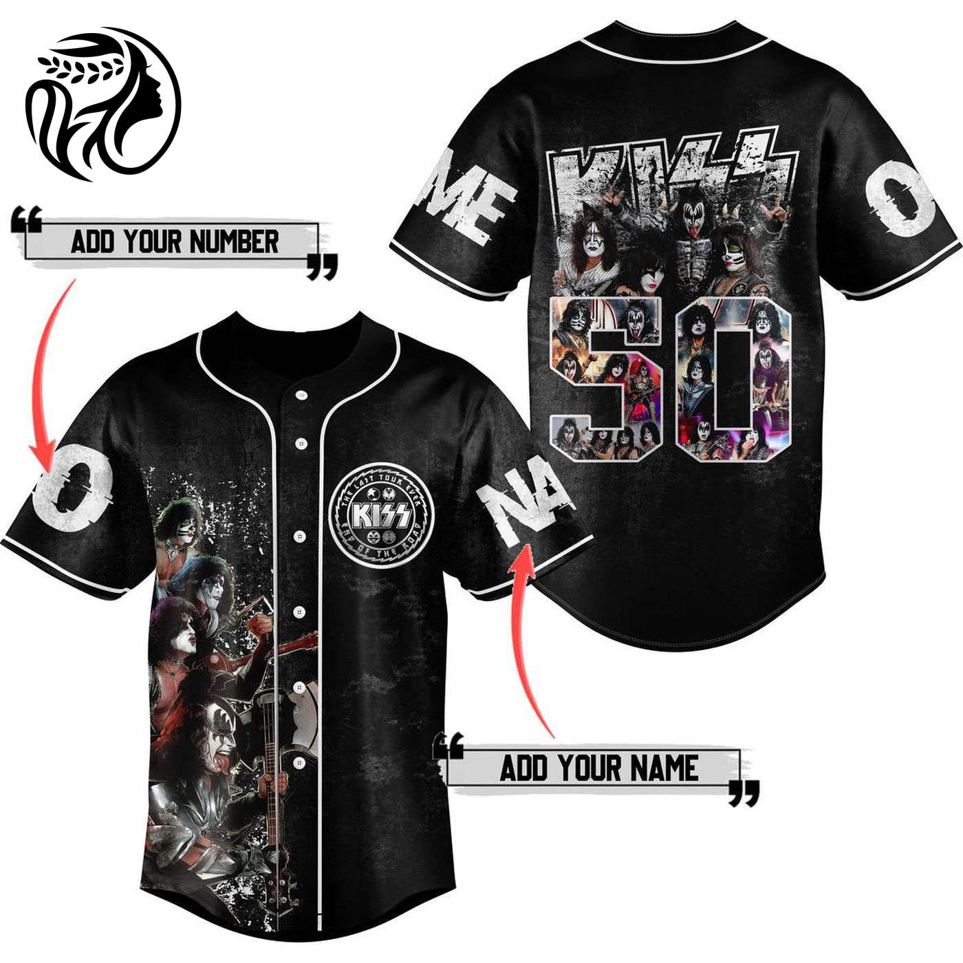 Kiss Baseball Jersey For Men Women And Kids Gift