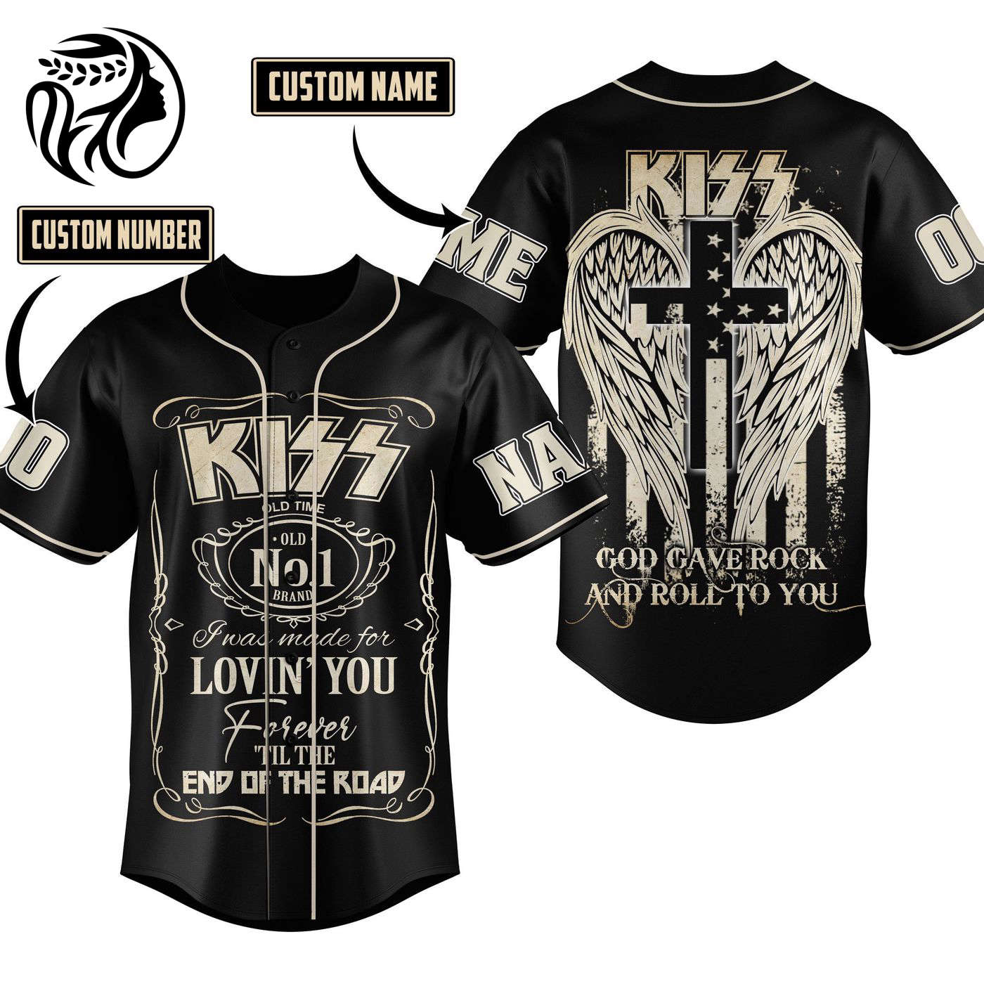 Kiss Baseball Jersey For Men Women And Kids Gift