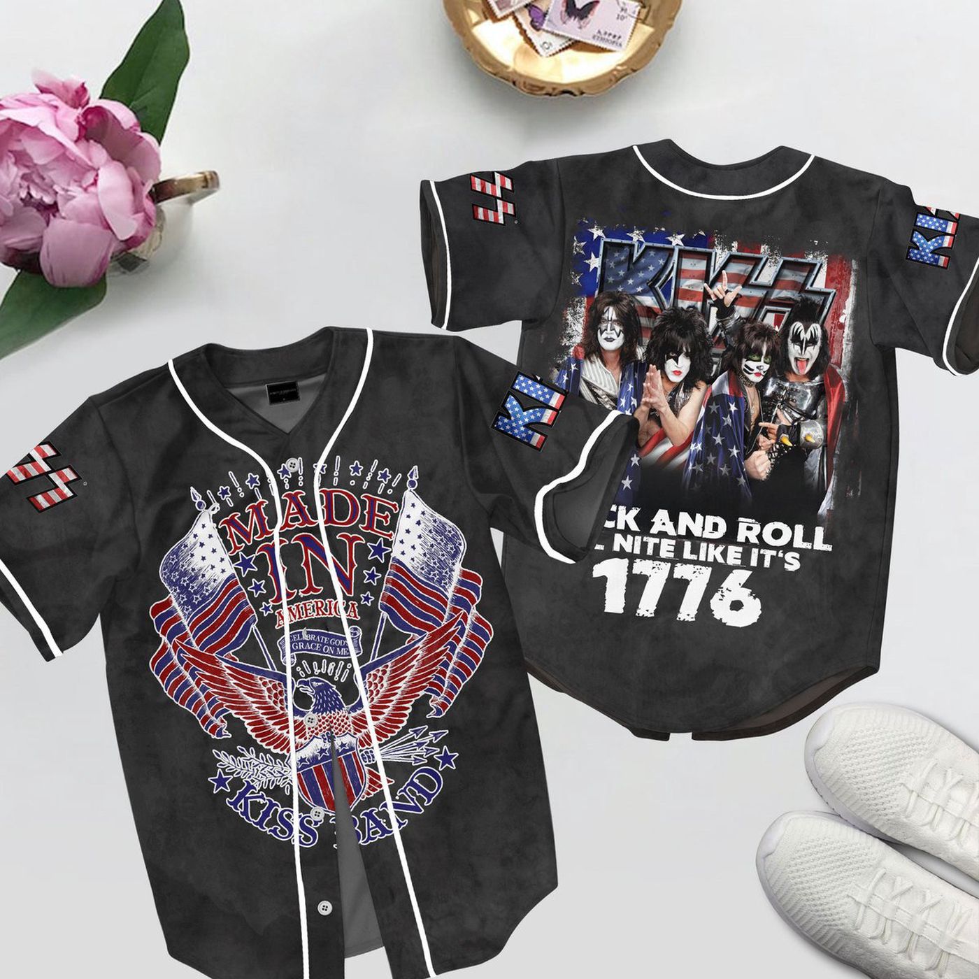 Kiss Baseball Jersey For Men Women And Kids Gift