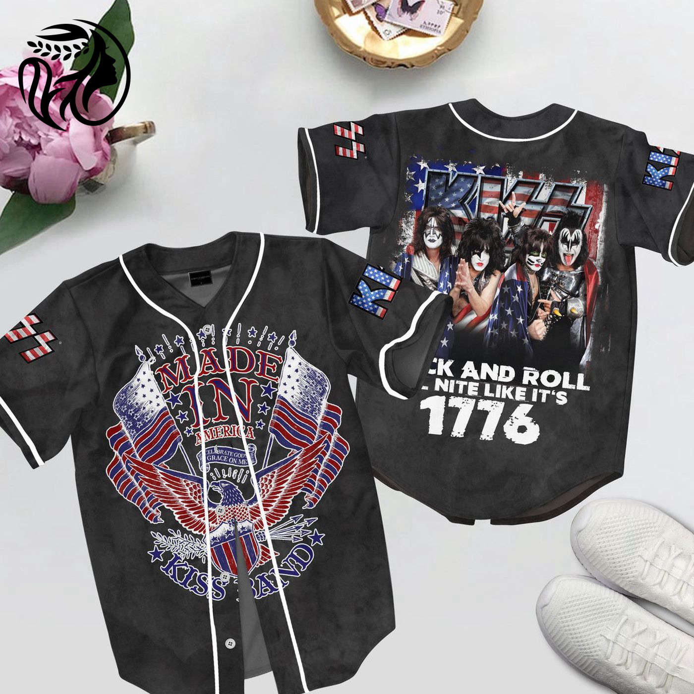 Kiss Baseball Jersey For Men Women And Kids Gift