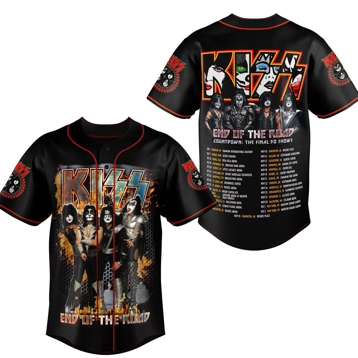 Kiss Baseball Jersey For Men Women And Kids Gift