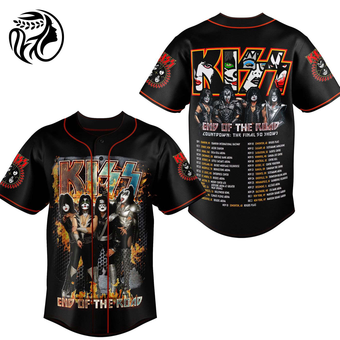 Kiss Baseball Jersey For Men Women And Kids Gift