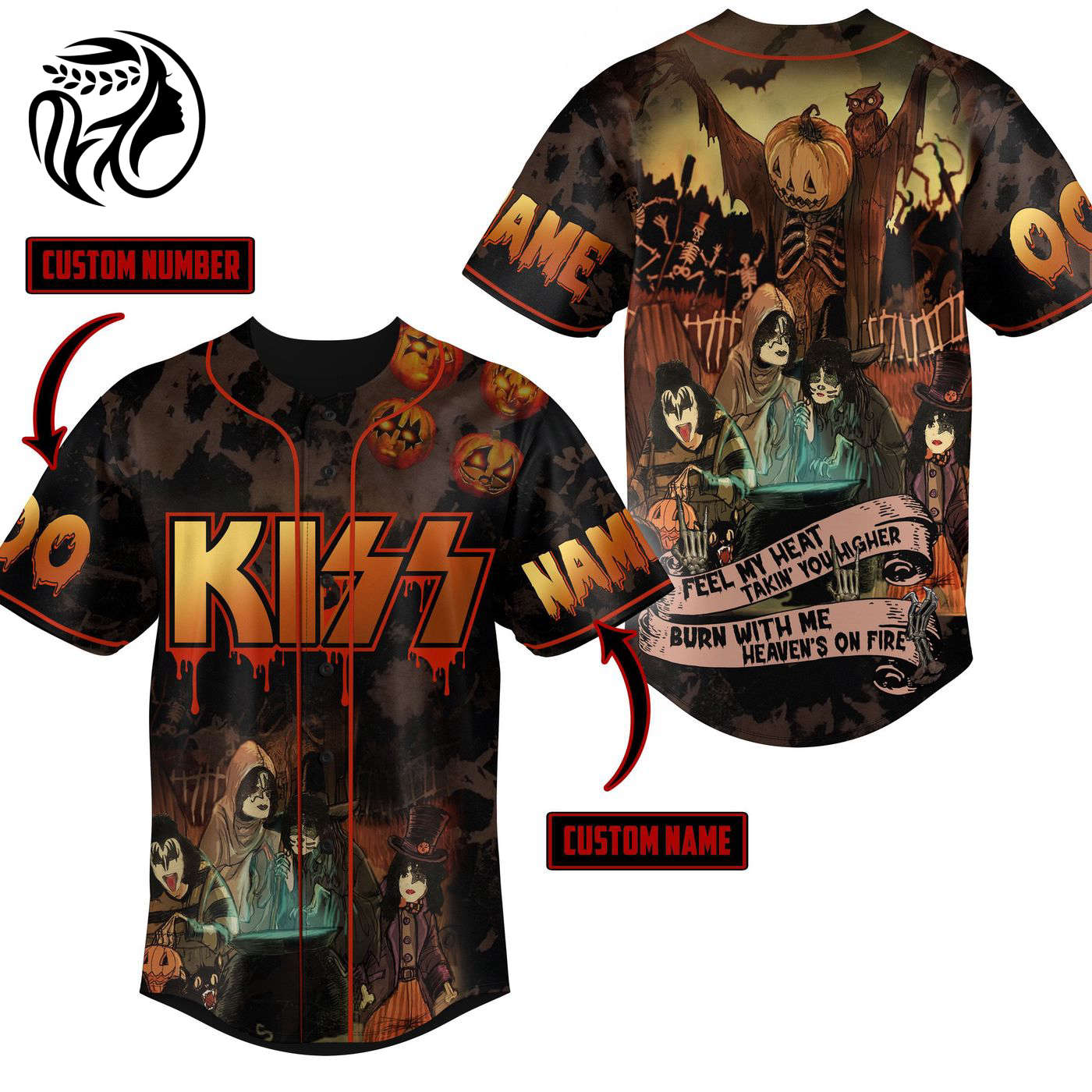 Kiss Baseball Jersey For Men Women And Kids Gift