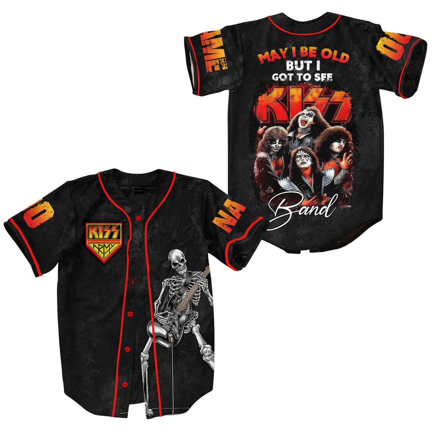 Kiss Baseball Jersey For Men Women And Kids Gift