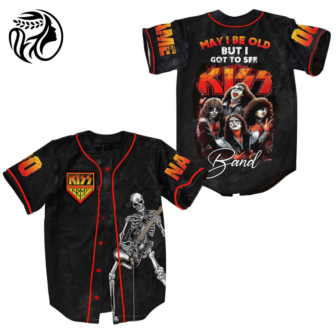 Kiss Baseball Jersey For Men Women And Kids Gift