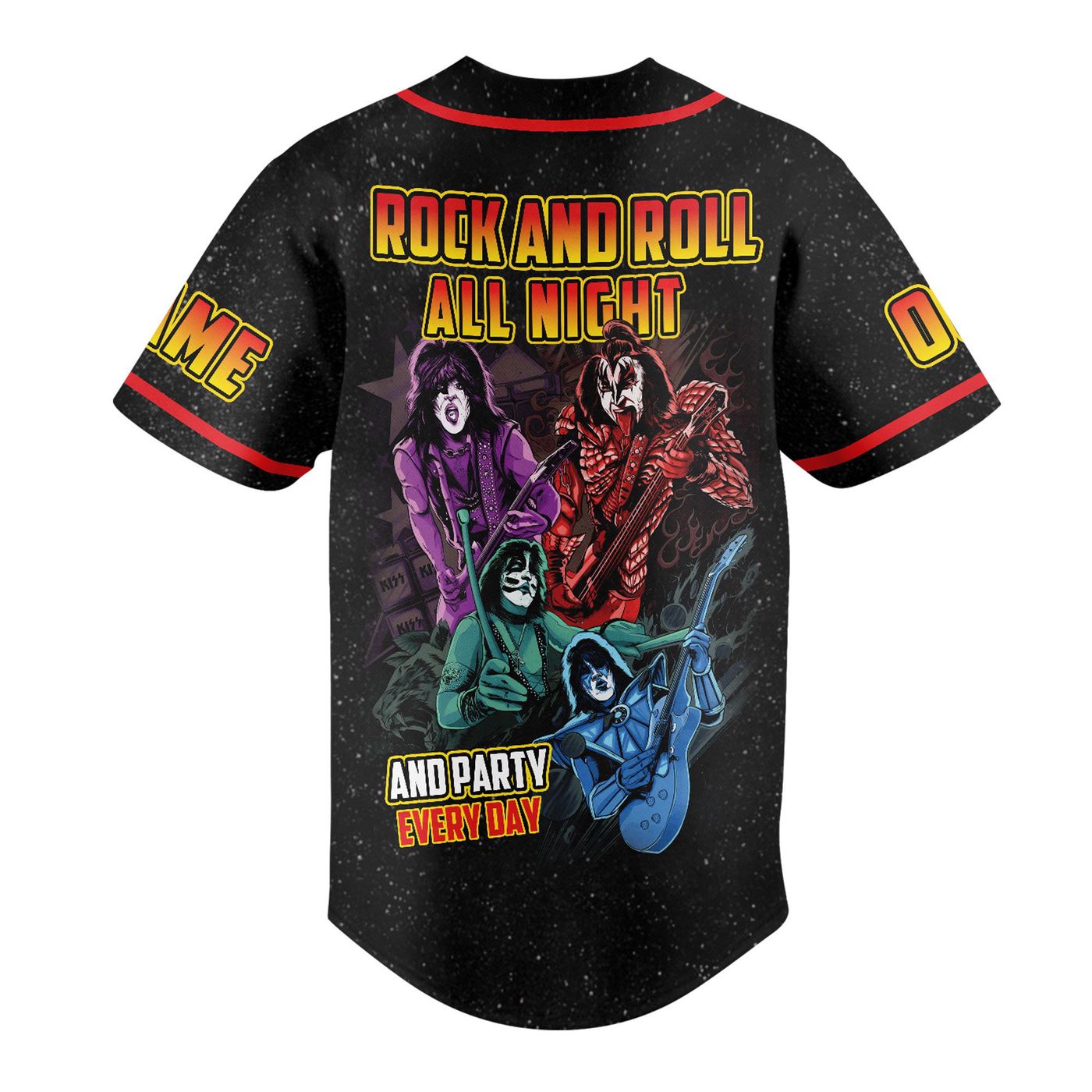 Kiss Rock Band Baseball Jersey For Men Women And Kids Gift