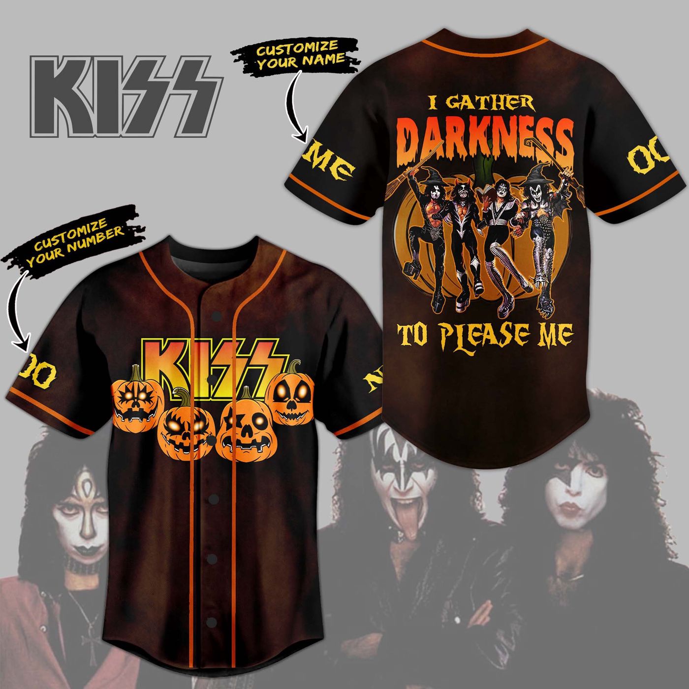 Kiss Rock Band Baseball Jersey For Men Women And Kids Gift