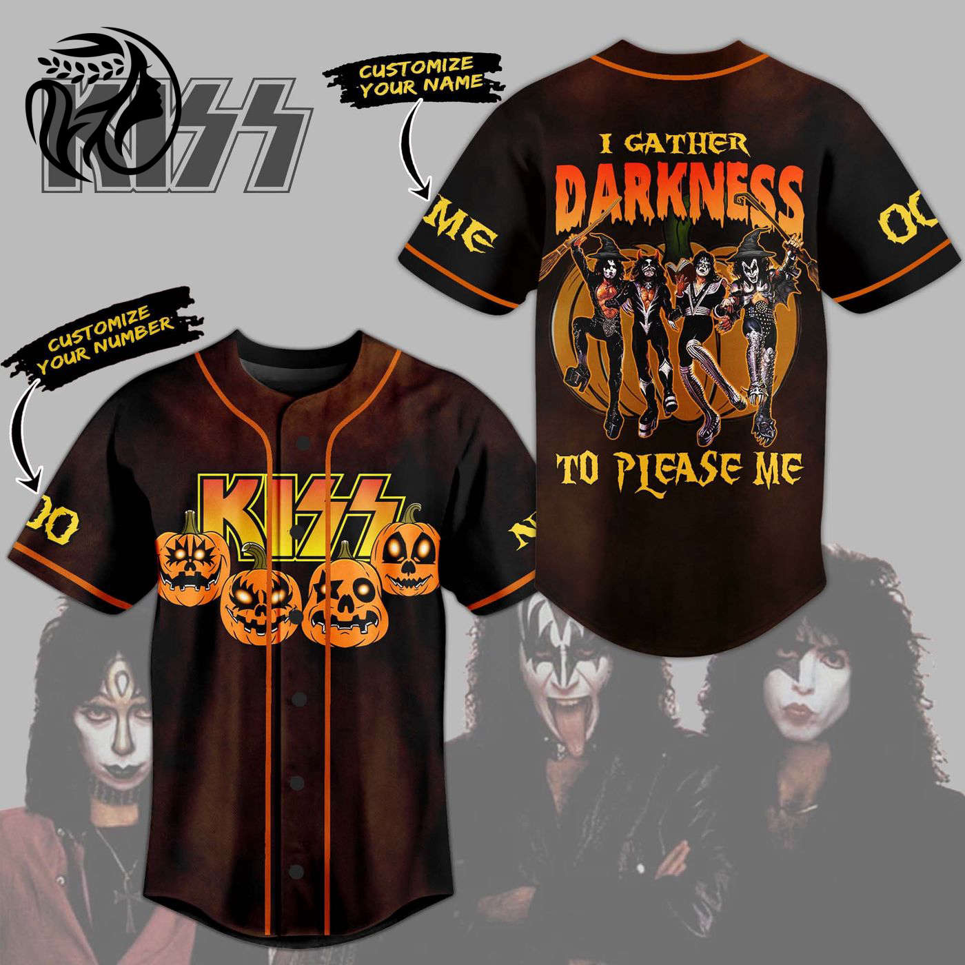 Kiss Rock Band Baseball Jersey For Men Women And Kids Gift