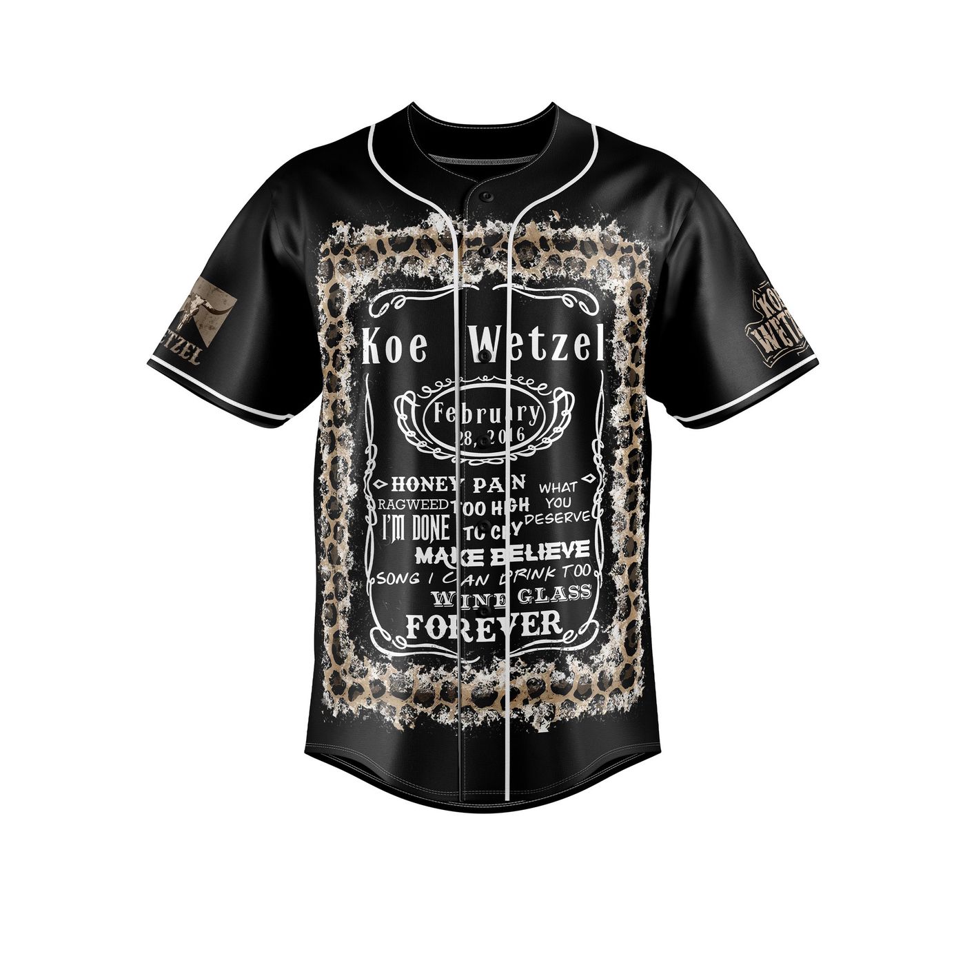 Koe Wetzel Baseball Jersey For Men Women And Kids Gift