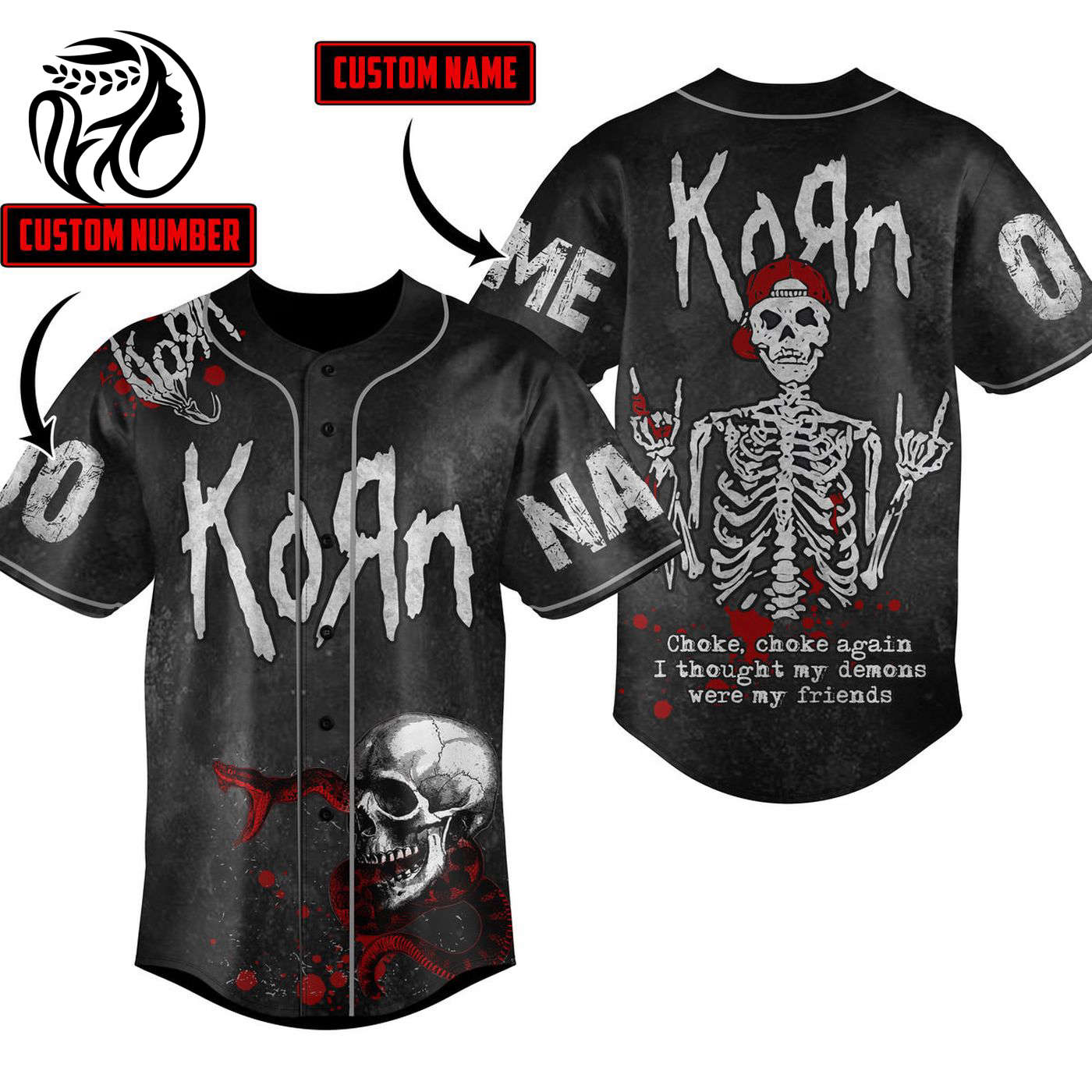 Korn Baseball Jersey For Men Women And Kids Gift