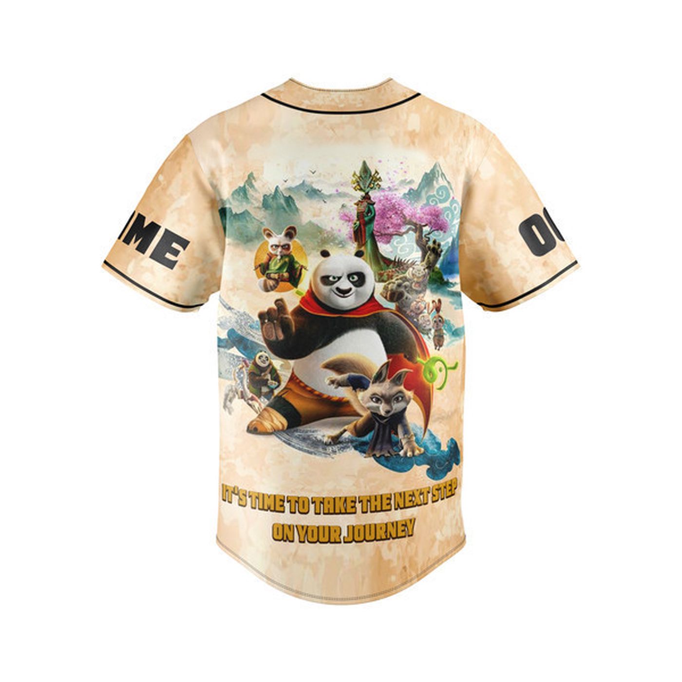 Kung Fu Panda Baseball Jersey For Men Women And Kids Gift