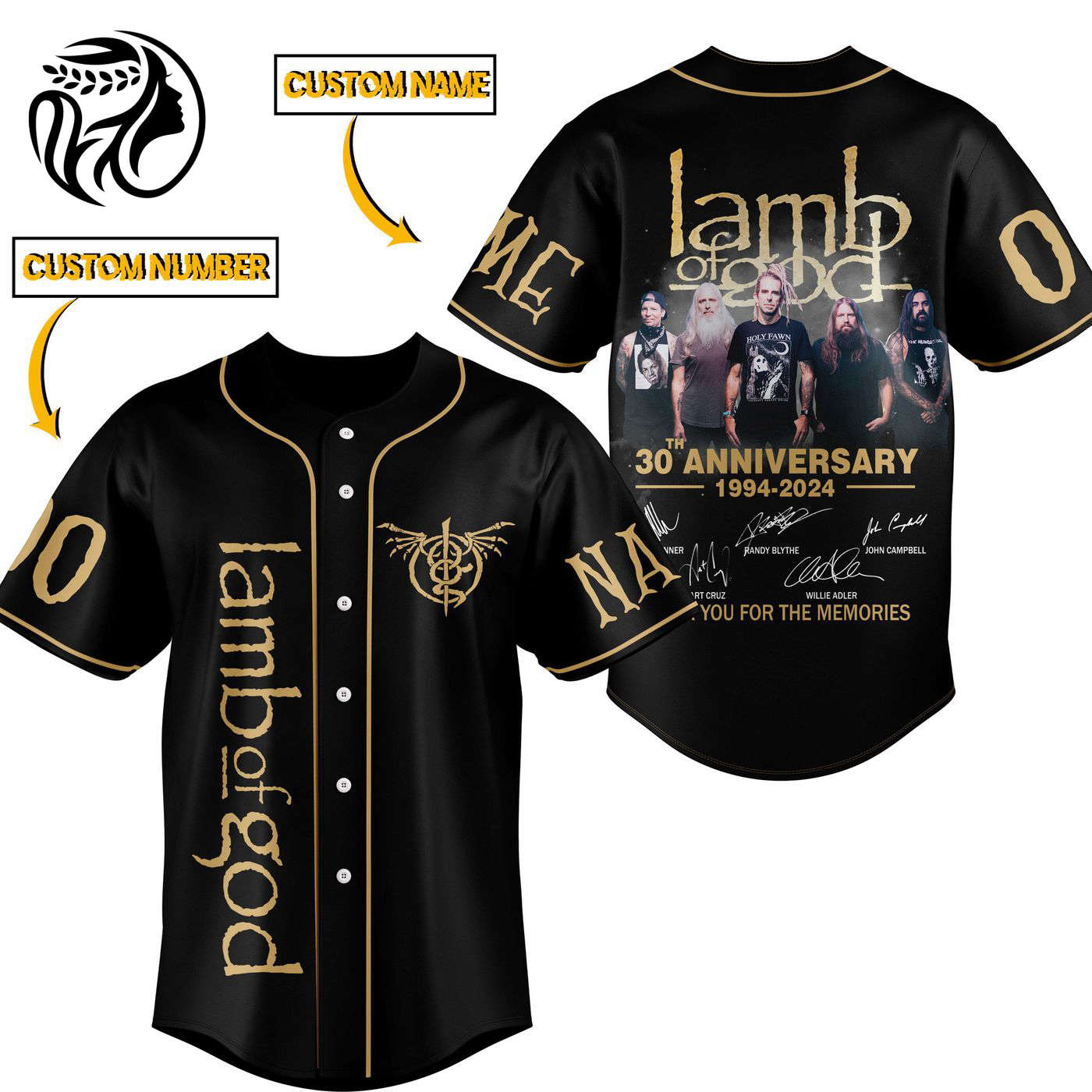 Lamb Of God Baseball Jersey For Men Women And Kids Gift