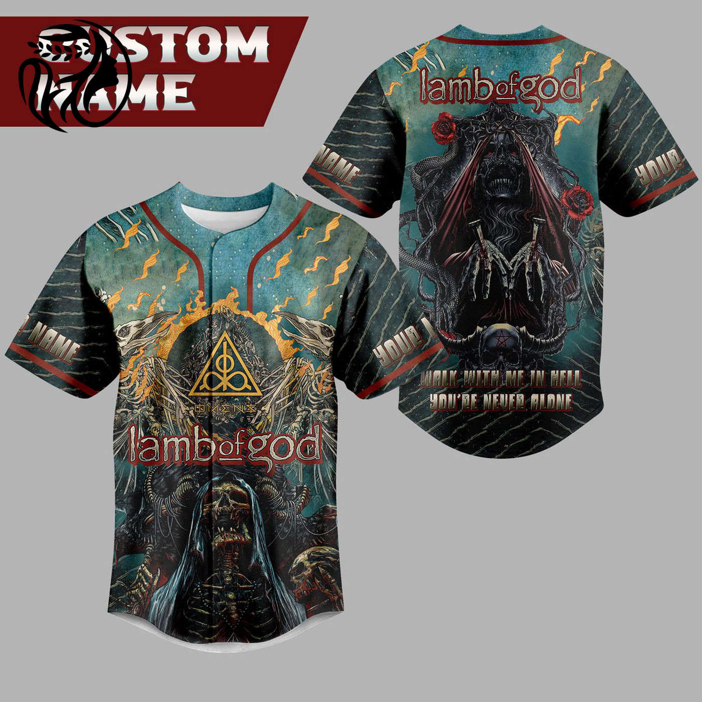 Lamb Of God Baseball Jersey For Men Women And Kids Gift