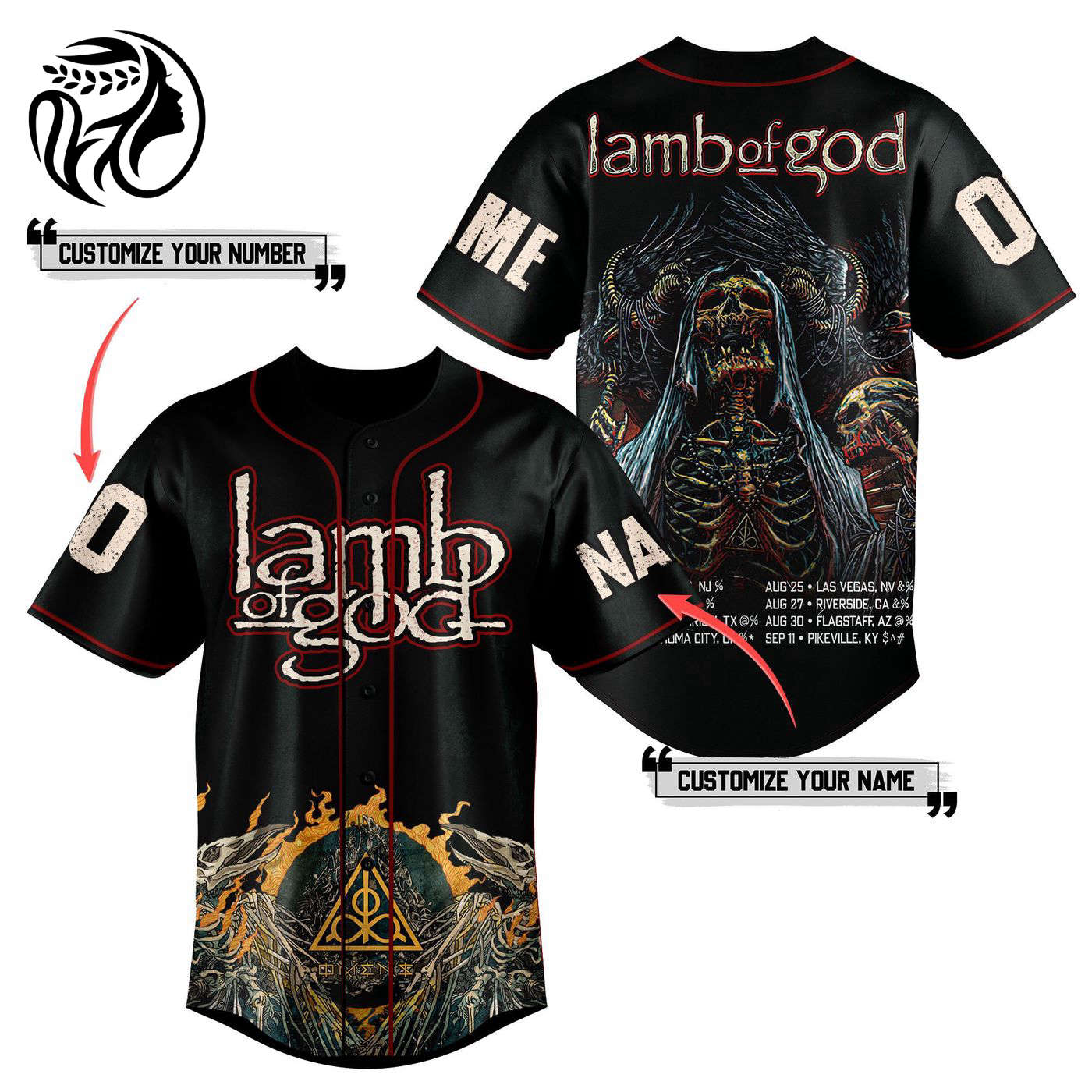 Lamb Of God Baseball Jersey For Men Women And Kids Gift