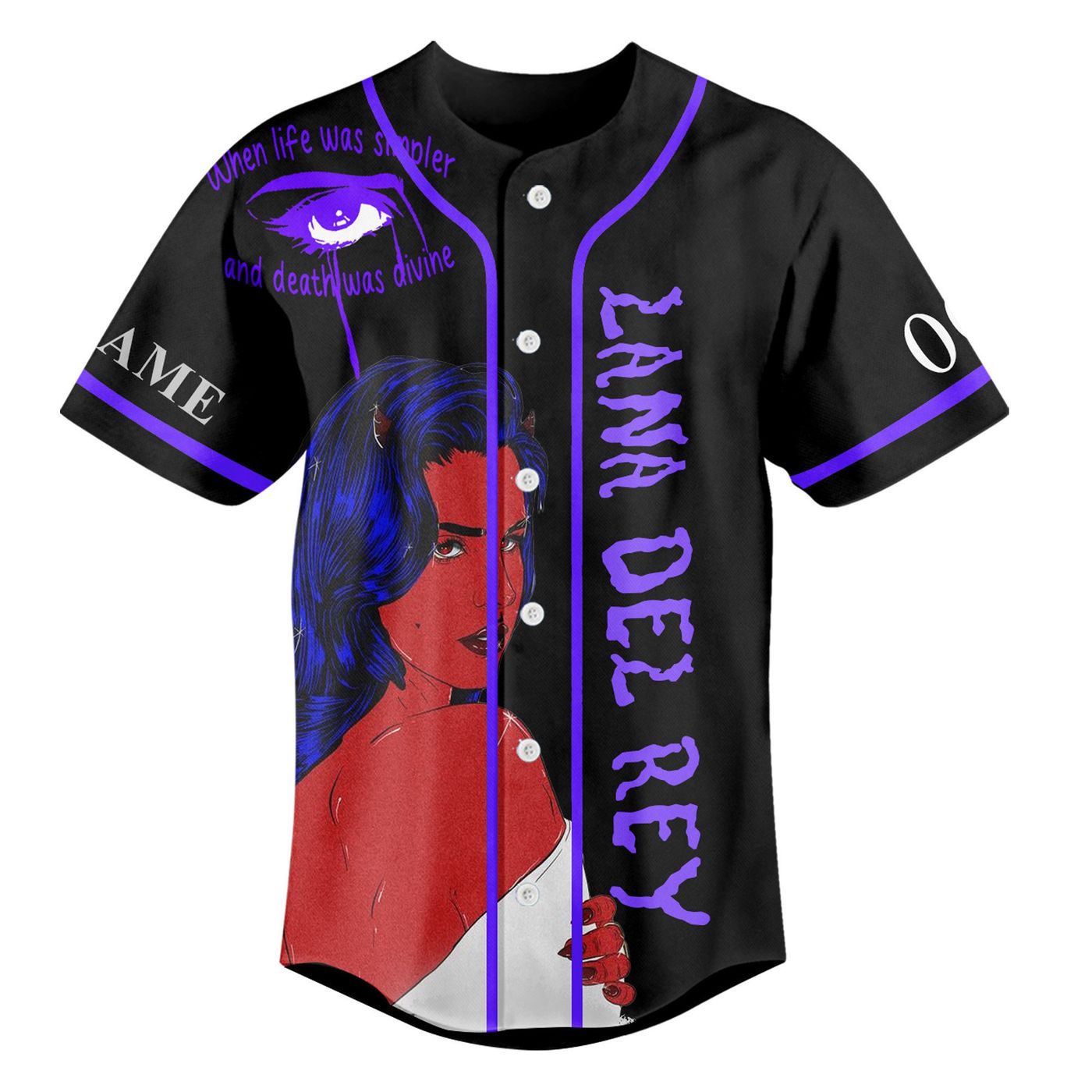 Lana Del Rey Baseball Jersey For Men Women And Kids Gift