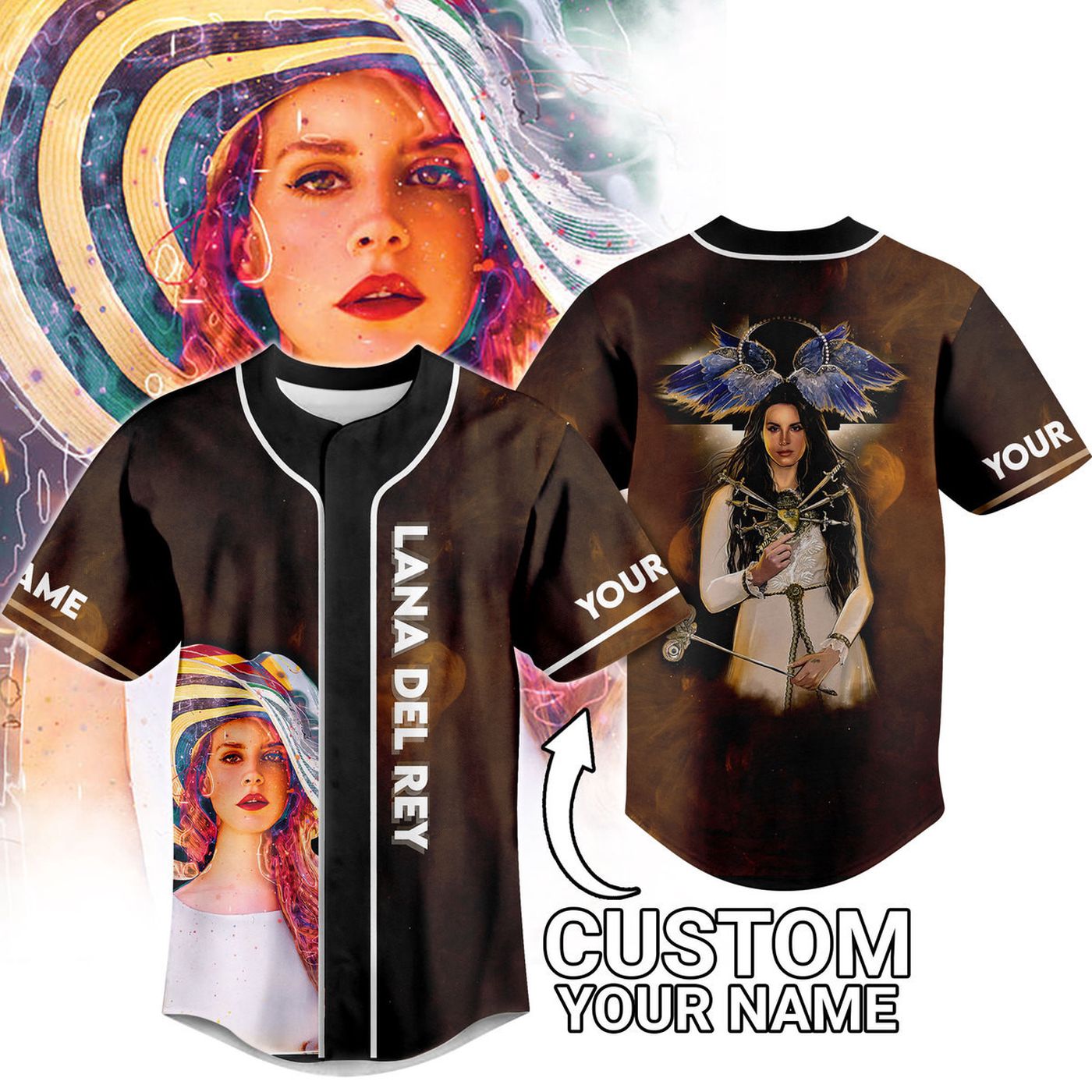Lana Del Rey Baseball Jersey For Men Women And Kids Gift